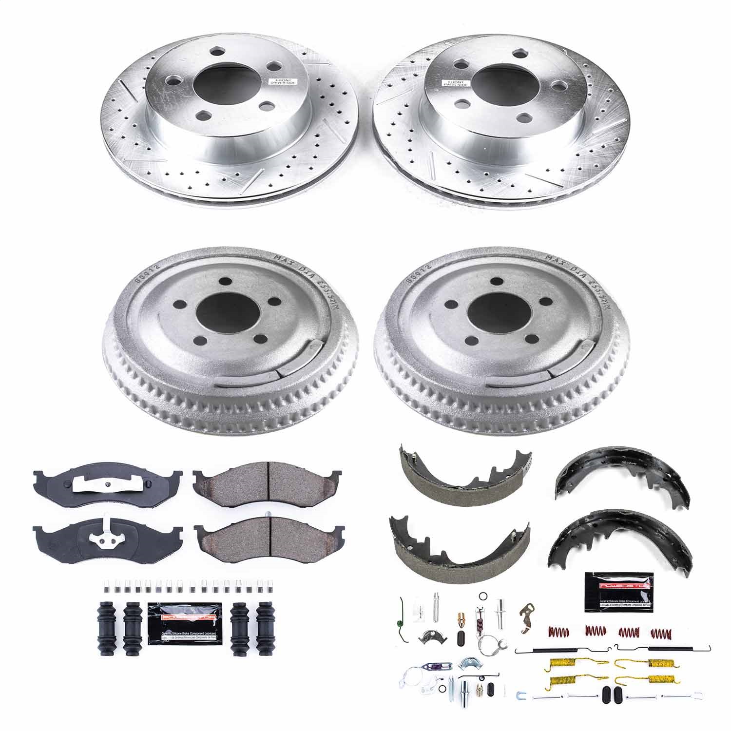 Power Stop - K15134DK - Complete Vehicle Disc/Drum Brake Kit