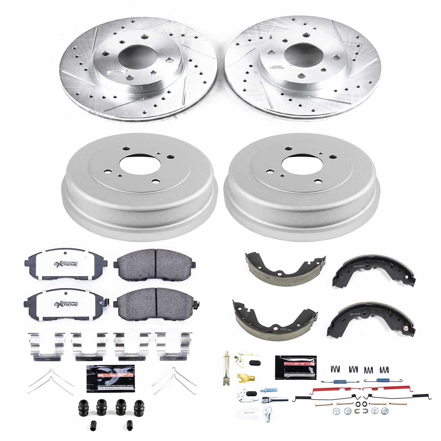 Power Stop - K15135DK-26 - Complete Vehicle Disc/Drum Brake Kit