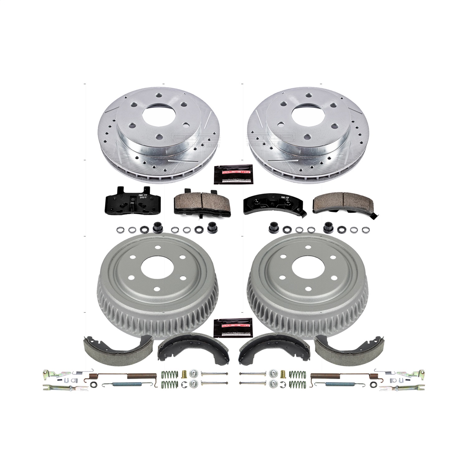 Power Stop - K15136DK - Complete Vehicle Disc/Drum Brake Kit