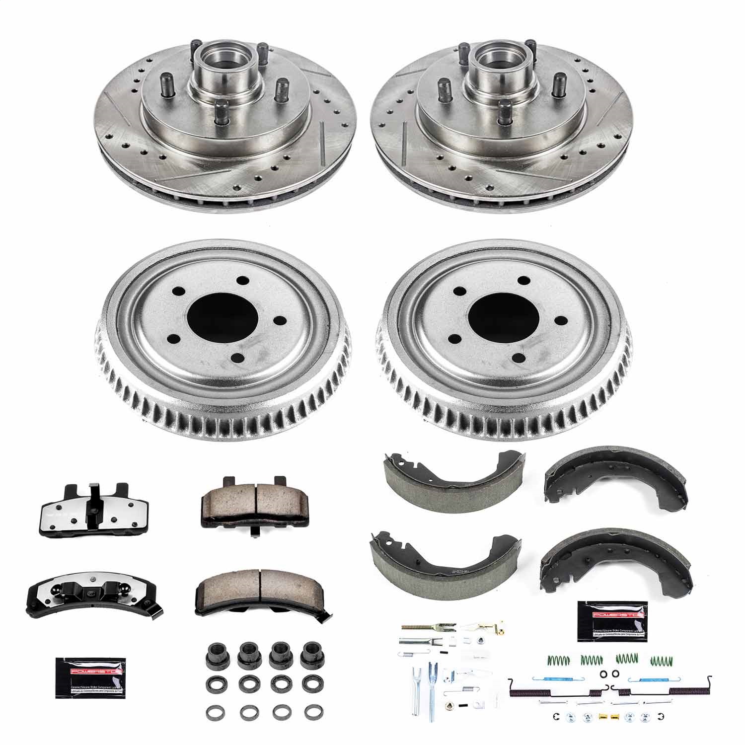 Power Stop - K15138DK-36 - Complete Vehicle Disc/Drum Brake Kit