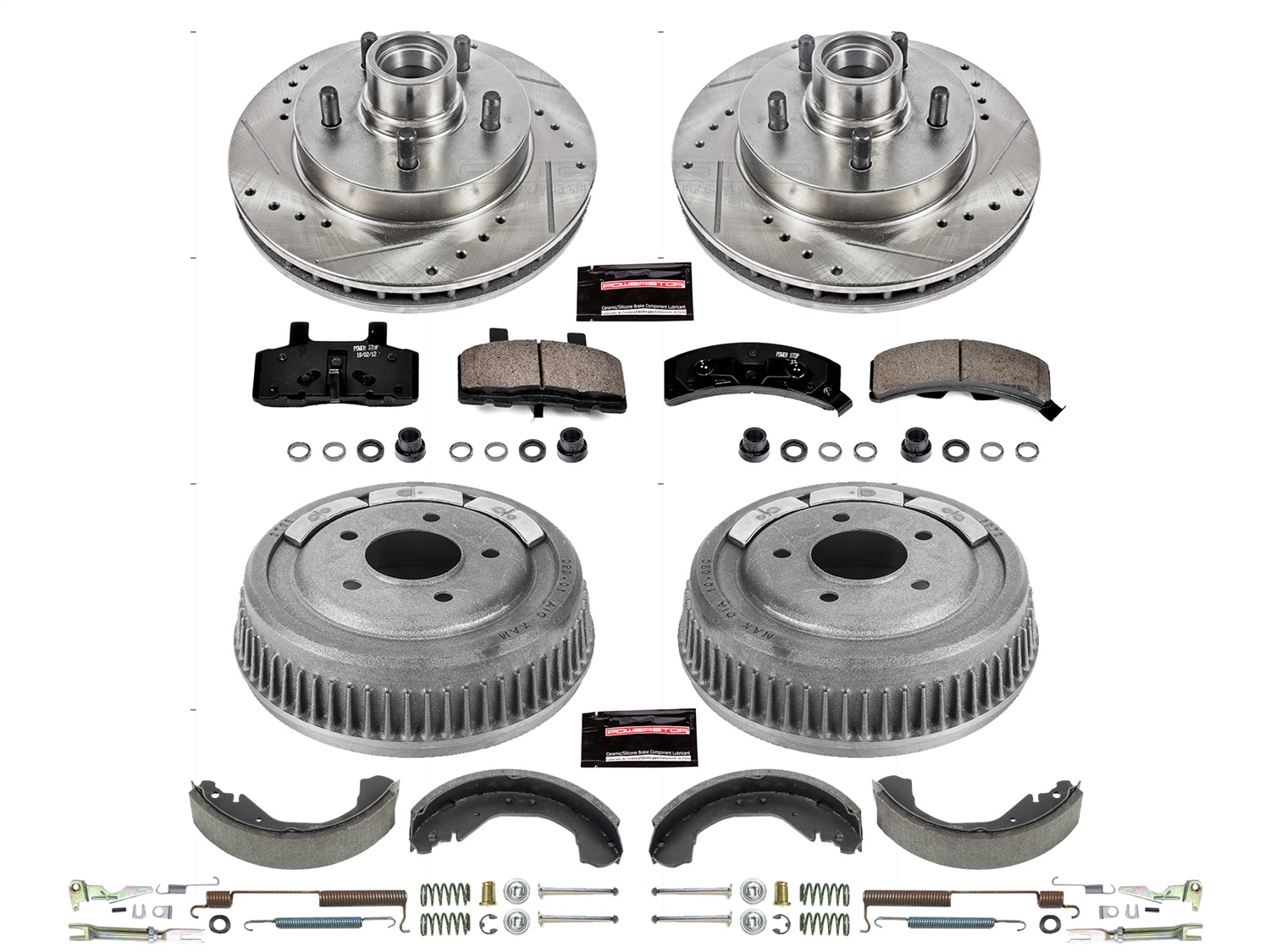 Power Stop - K15138DK - Complete Vehicle Disc/Drum Brake Kit