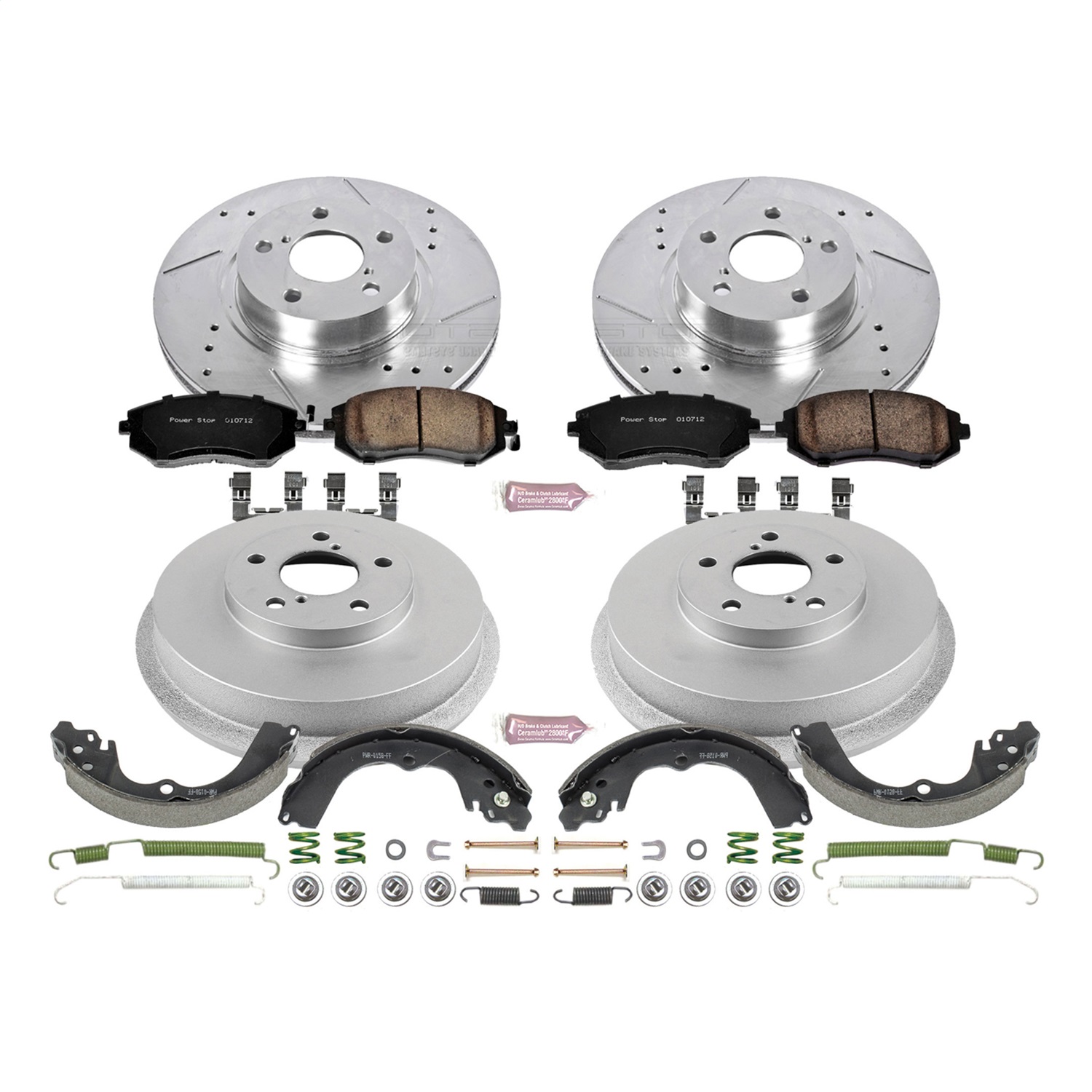 Power Stop - K15141DK - Complete Vehicle Disc/Drum Brake Kit
