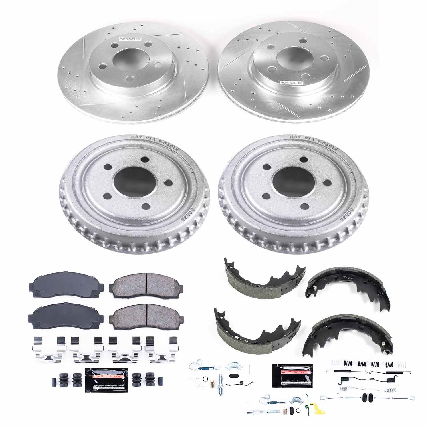 Power Stop - K15150DK - Complete Vehicle Disc/Drum Brake Kit