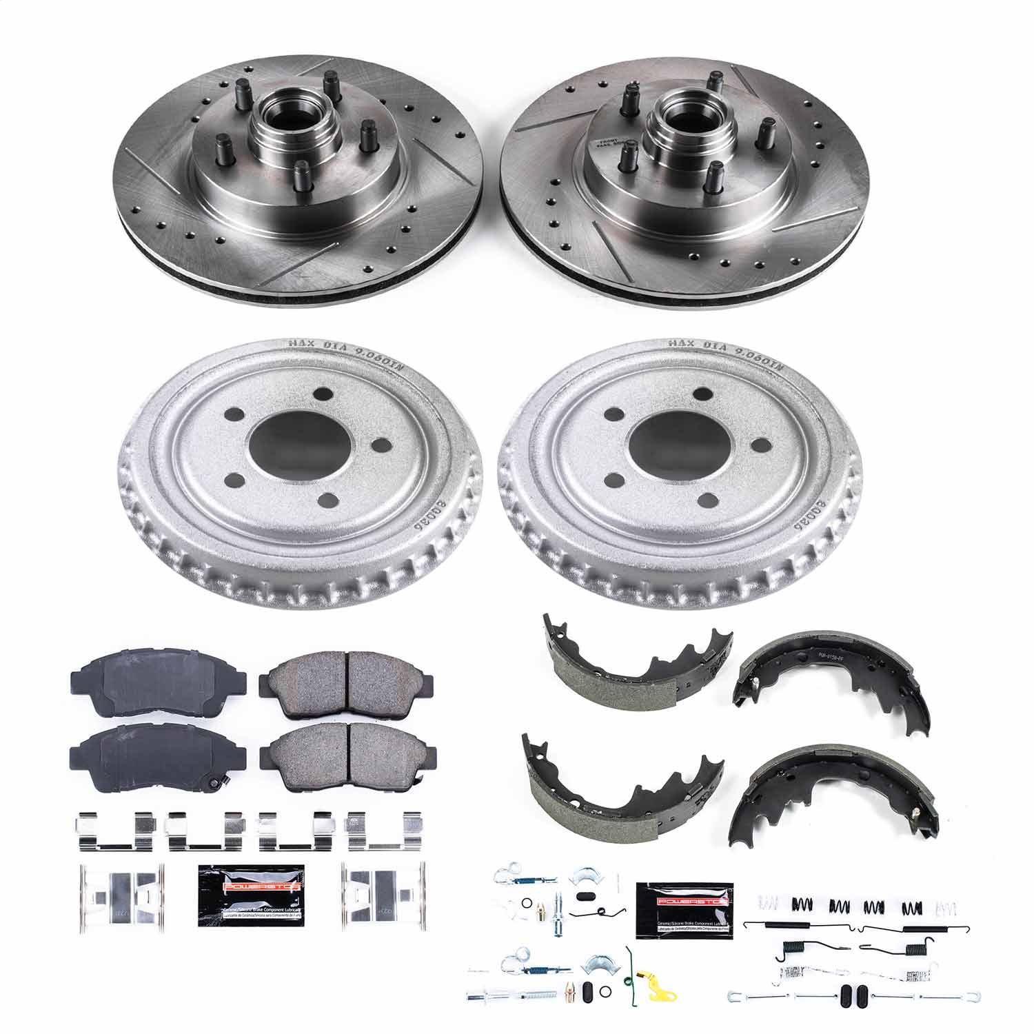 Power Stop - K15151DK - Complete Vehicle Disc/Drum Brake Kit