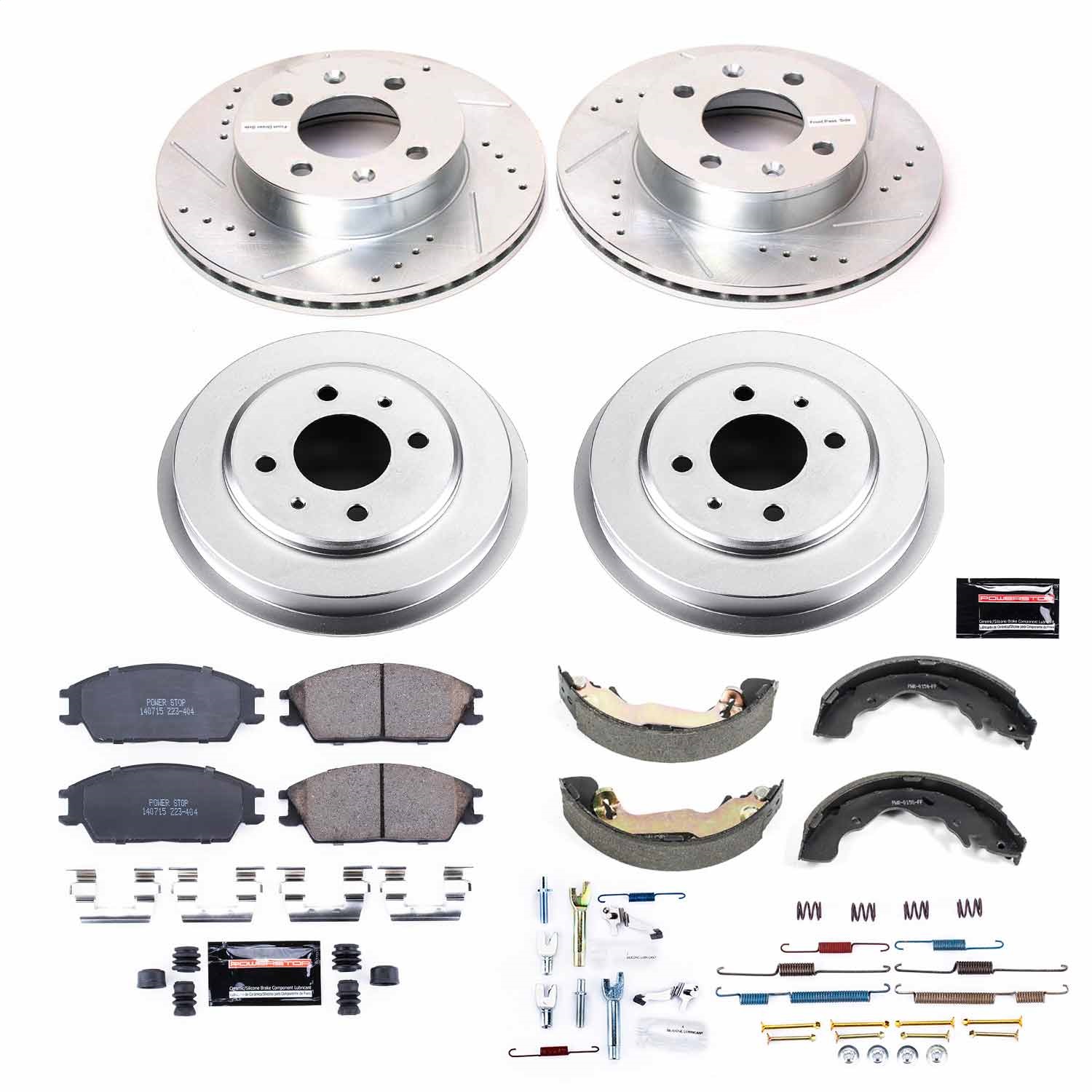 Power Stop - K15155DK - Complete Vehicle Disc/Drum Brake Kit
