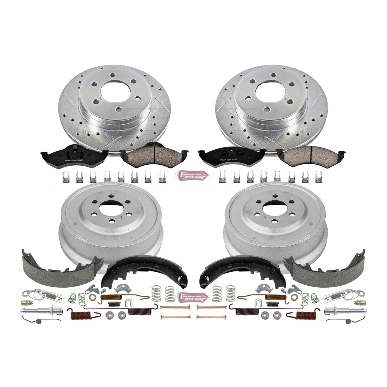 Power Stop - K15164DK - Complete Vehicle Disc/Drum Brake Kit