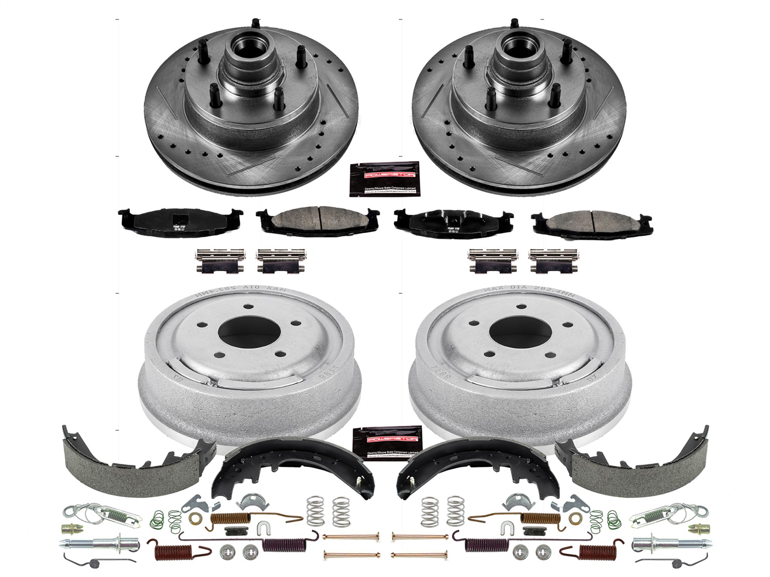 Power Stop - K15170DK - Complete Vehicle Disc/Drum Brake Kit
