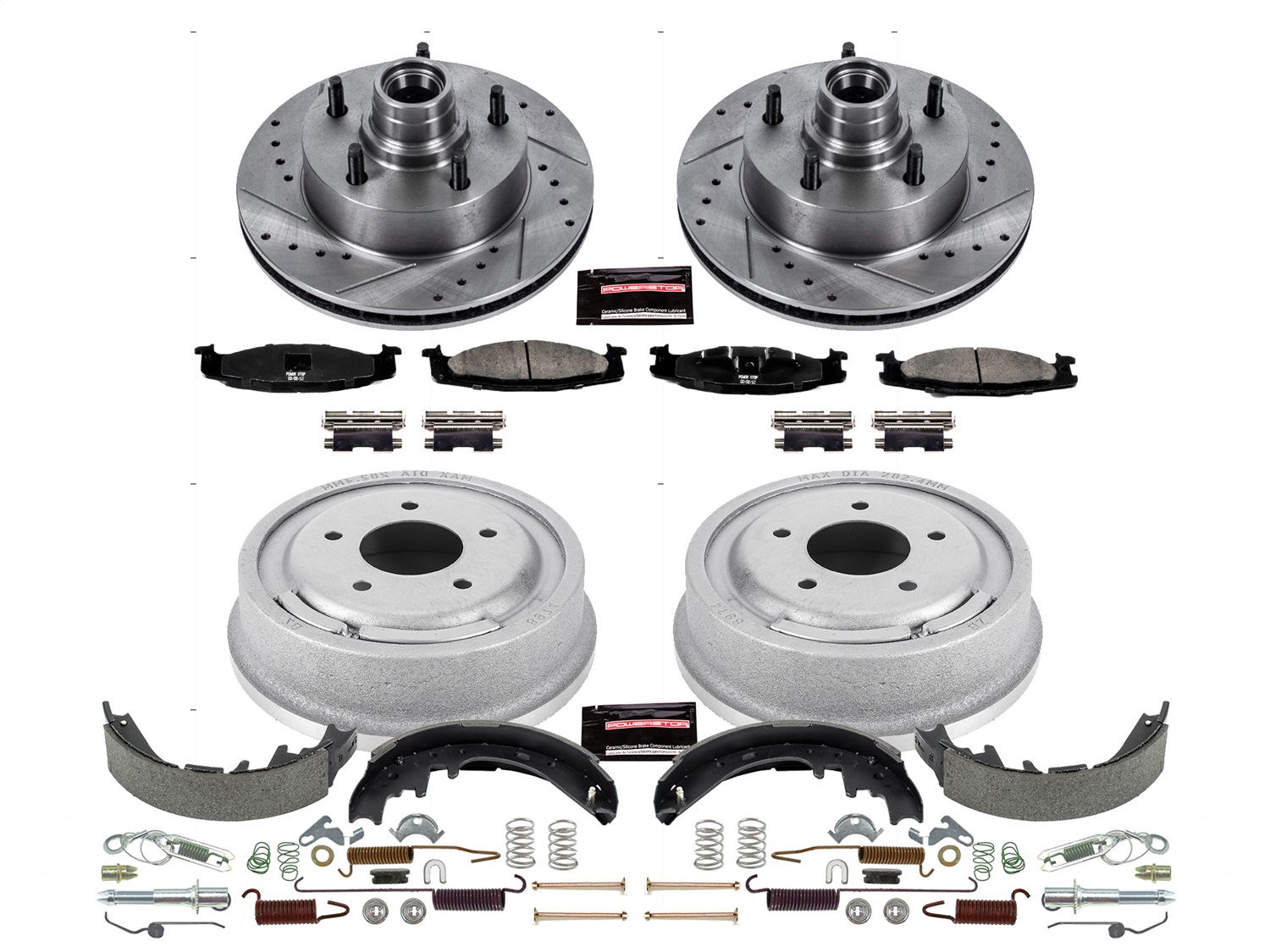 Power Stop - K15171DK - Complete Vehicle Disc/Drum Brake Kit