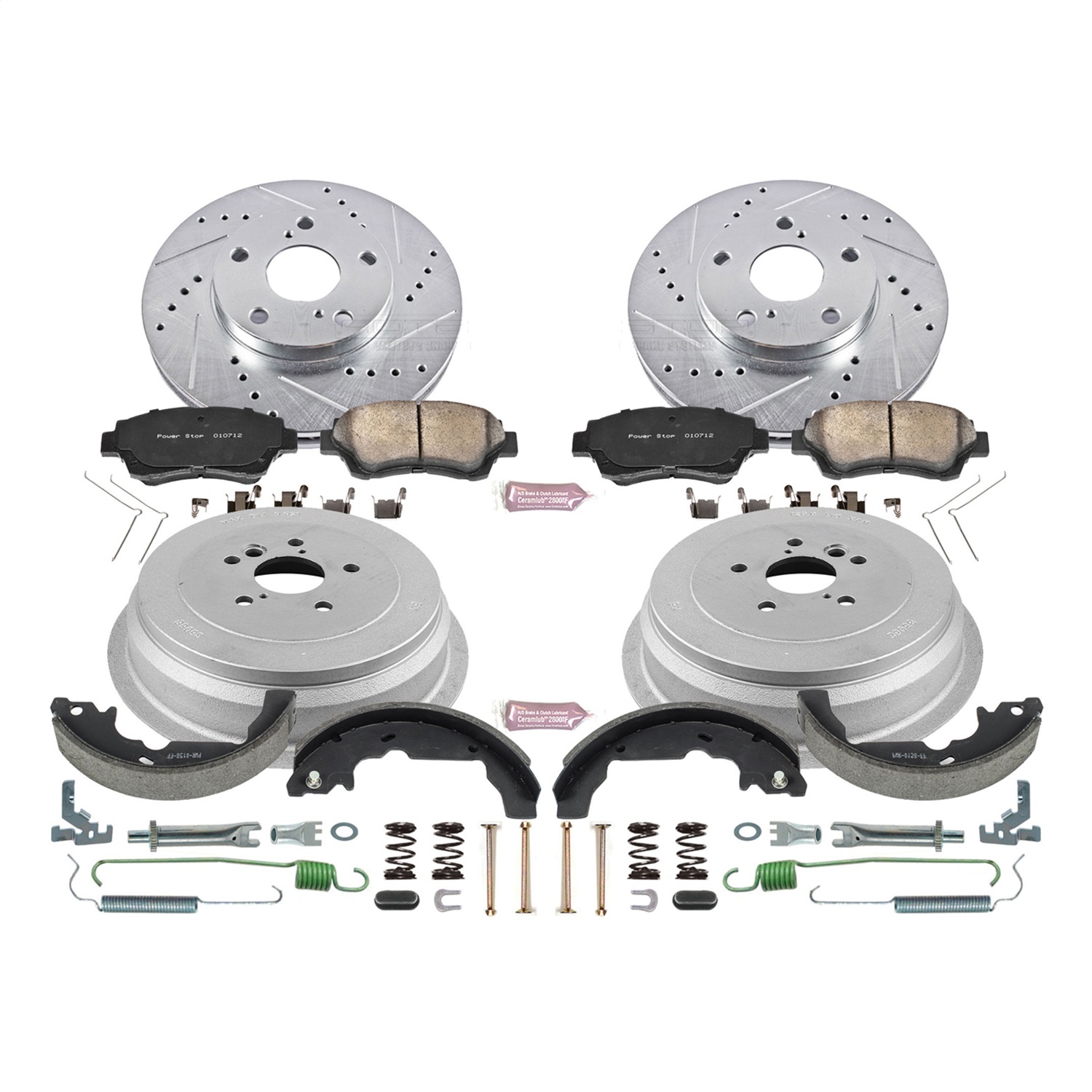 Power Stop - K15179DK - Complete Vehicle Disc/Drum Brake Kit