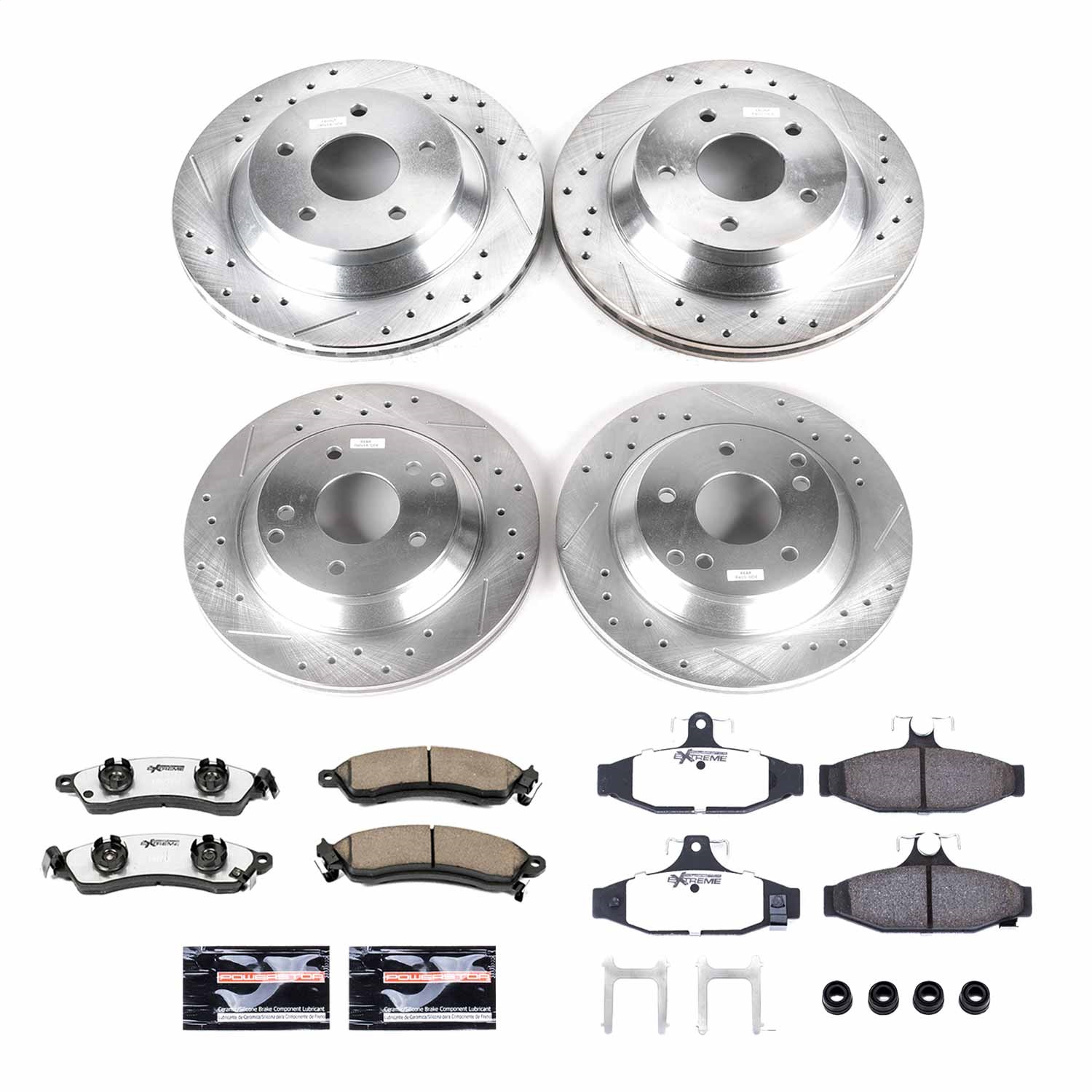 Power Stop - K1518-26 - Front and Rear - Disc Brake Pad and Rotor Kit