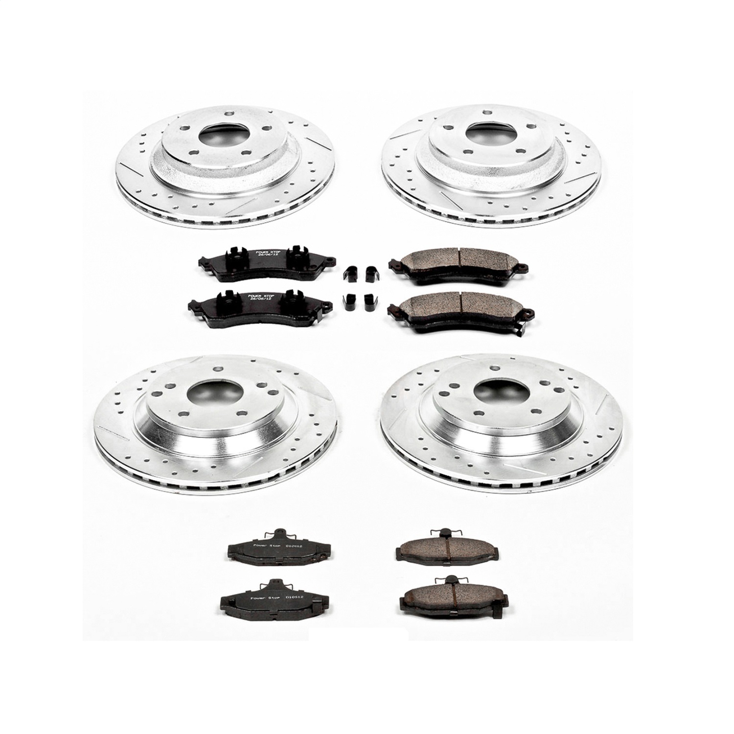 Power Stop - K1518 - Front and Rear - Disc Brake Pad and Rotor Kit