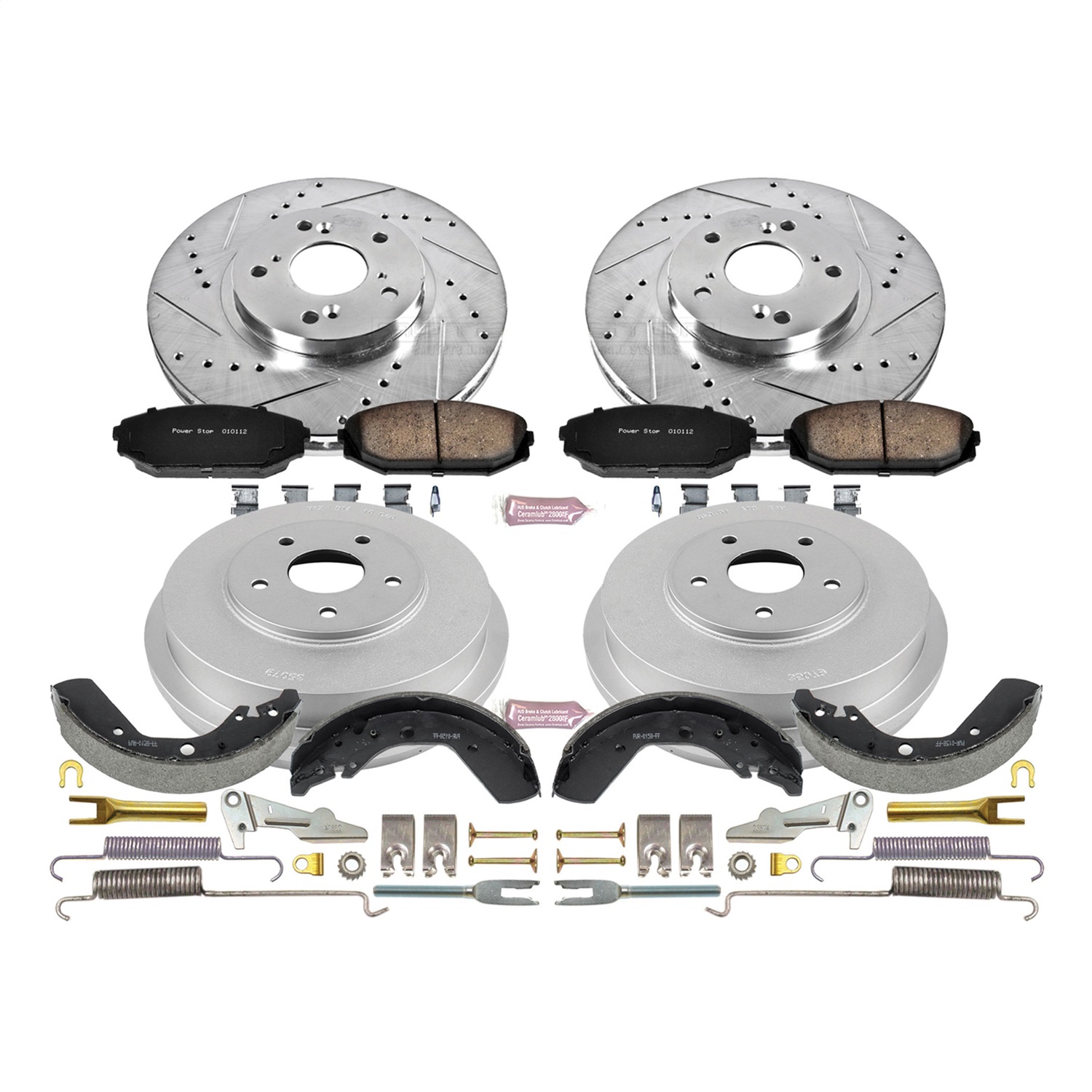 Power Stop - K15190DK - Complete Vehicle Disc/Drum Brake Kit