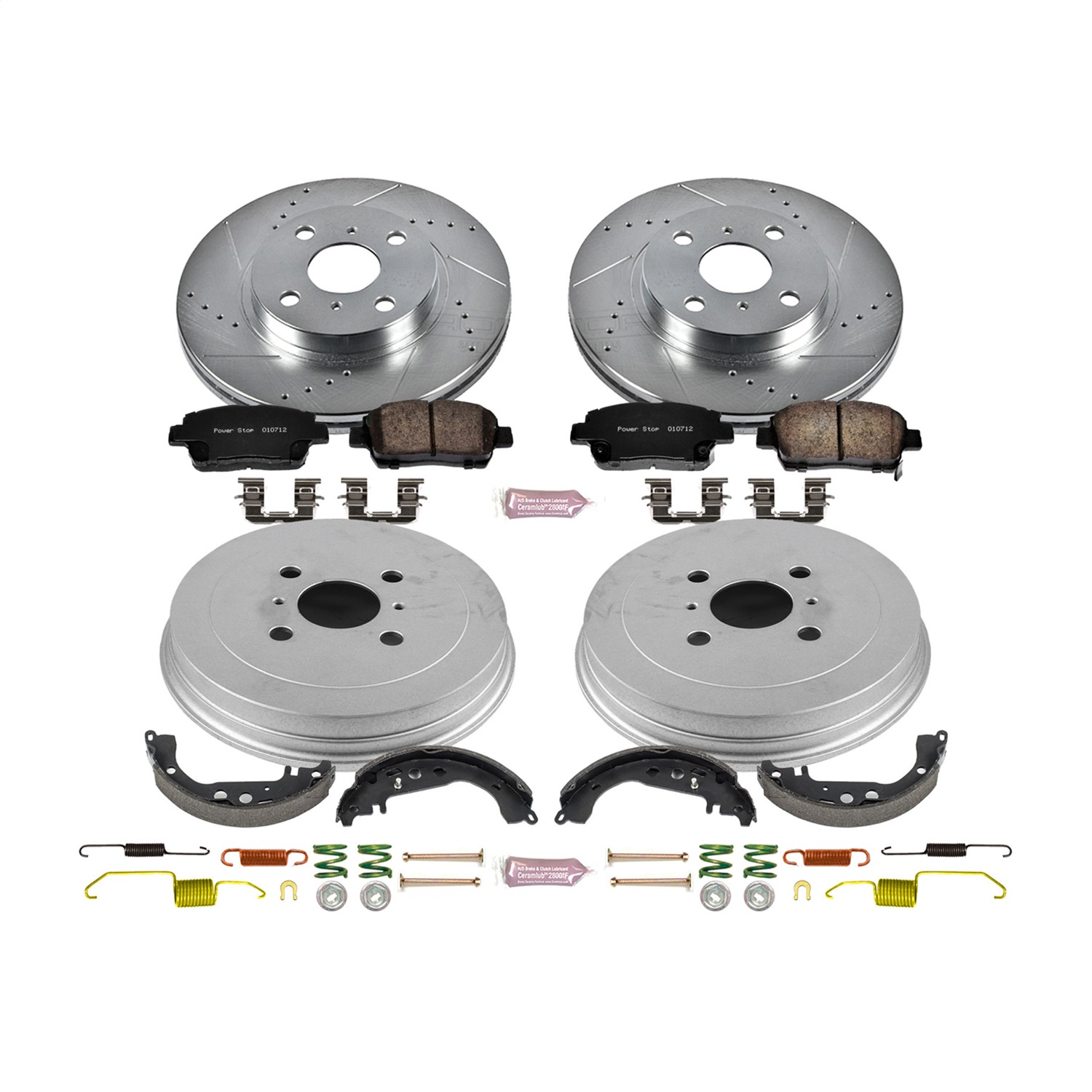 Power Stop - K15199DK - Complete Vehicle Disc/Drum Brake Kit