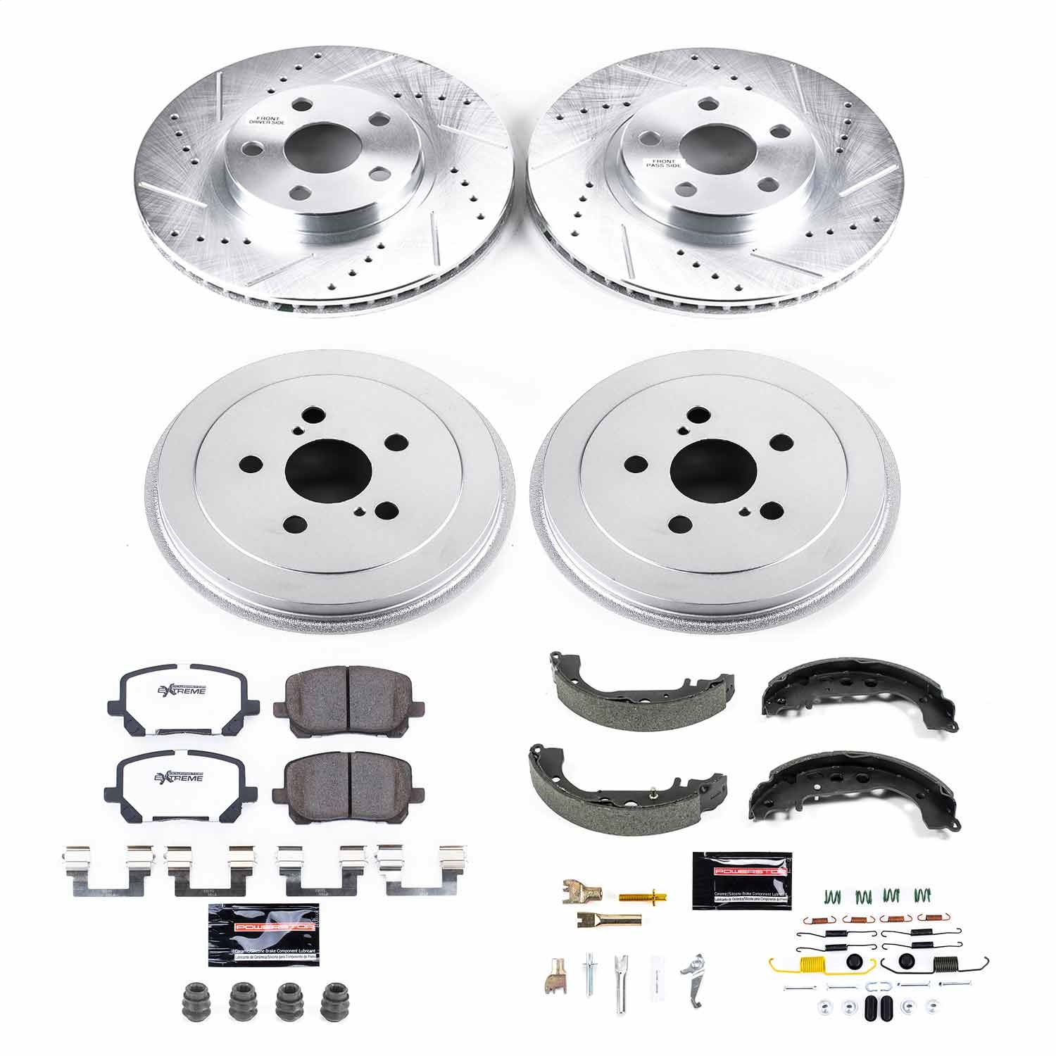 Power Stop - K15200DK-26 - Complete Vehicle Disc/Drum Brake Kit