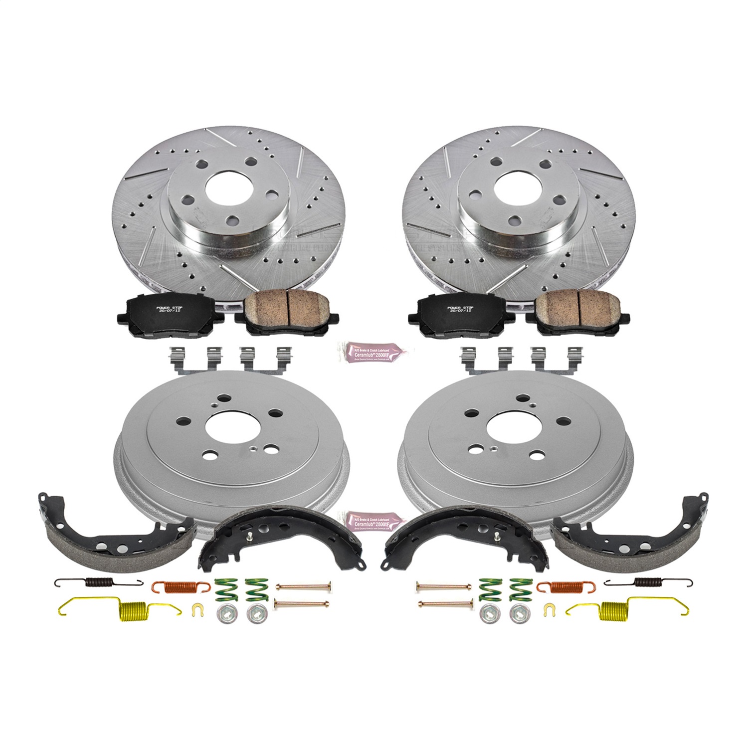 Power Stop - K15200DK - Complete Vehicle Disc/Drum Brake Kit