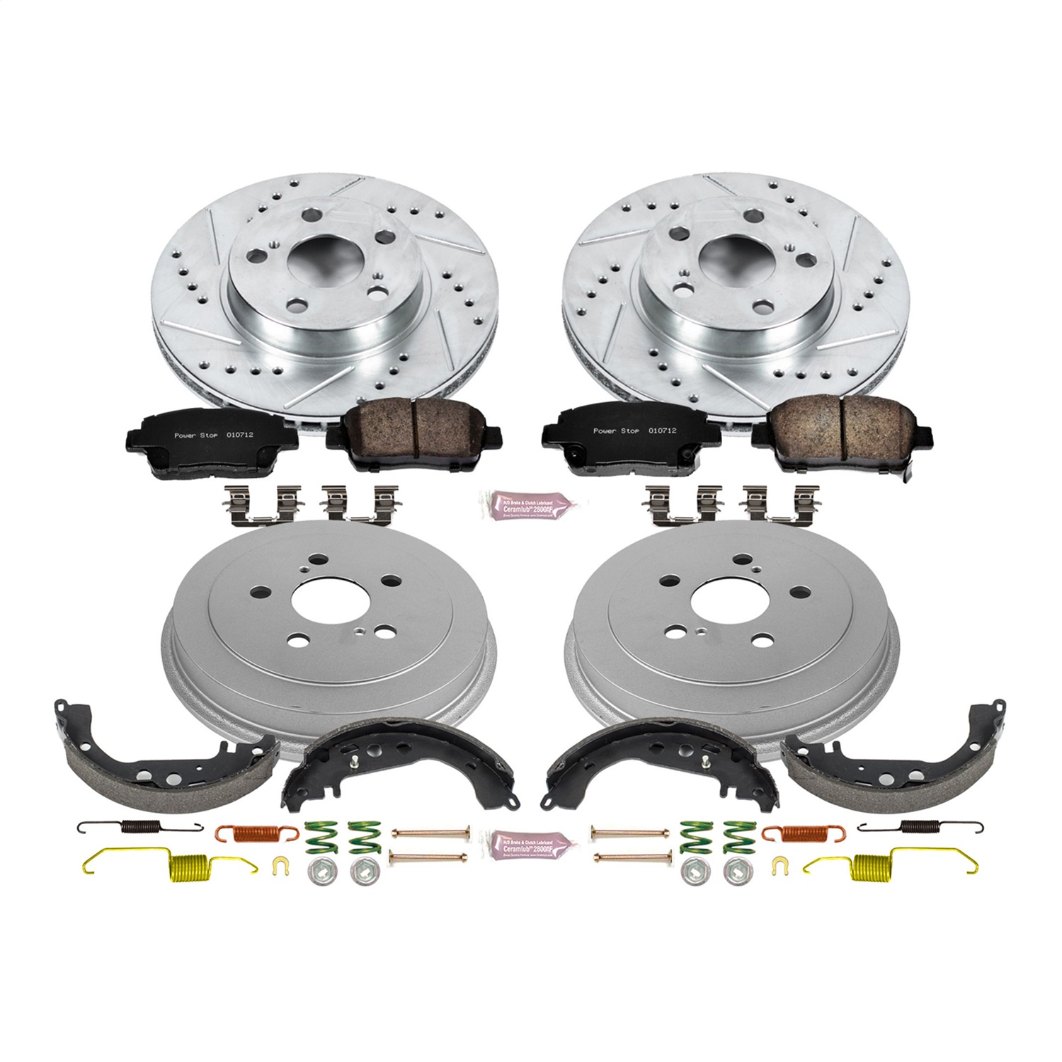 Power Stop - K15202DK - Complete Vehicle Disc/Drum Brake Kit