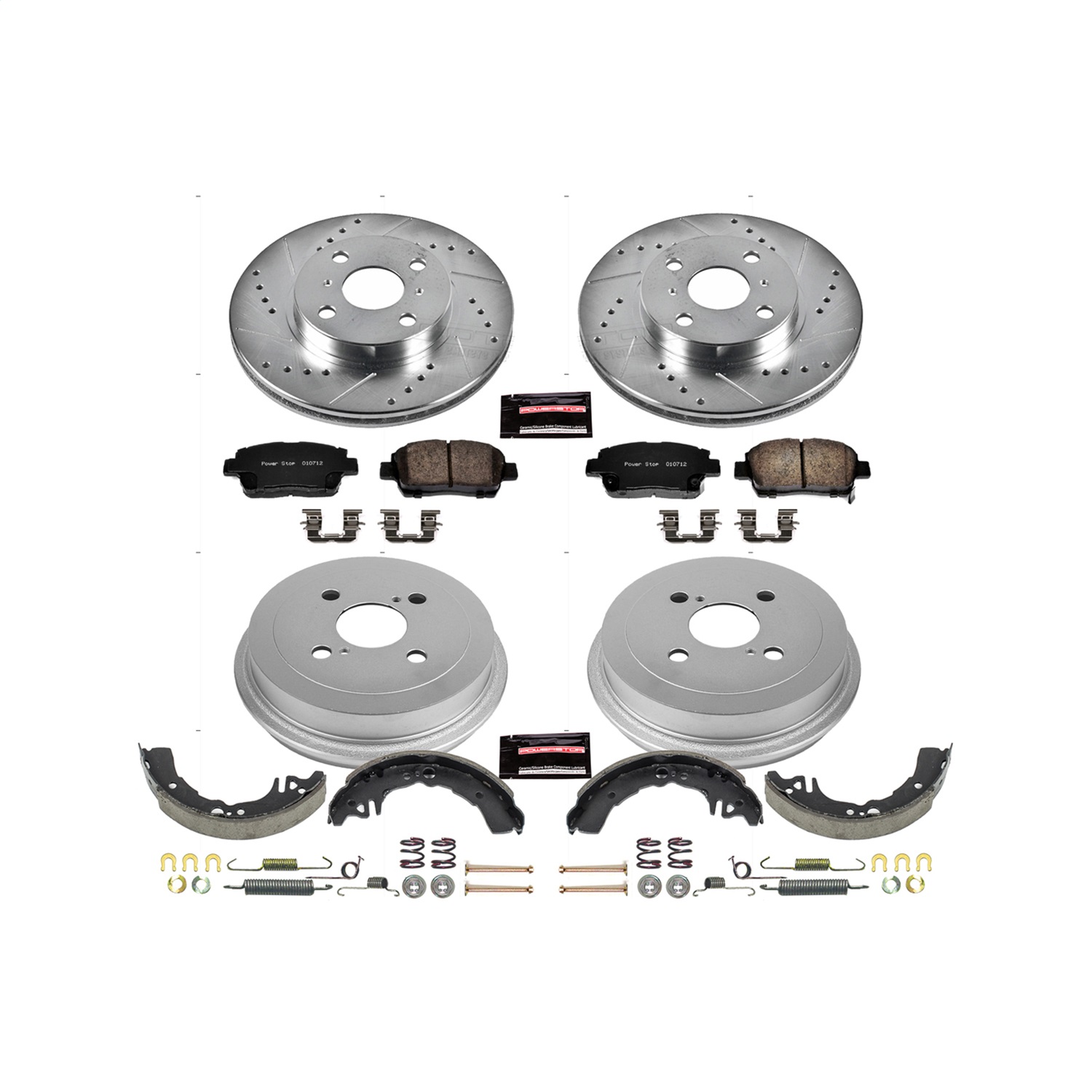 Power Stop - K15204DK - Complete Vehicle Disc/Drum Brake Kit
