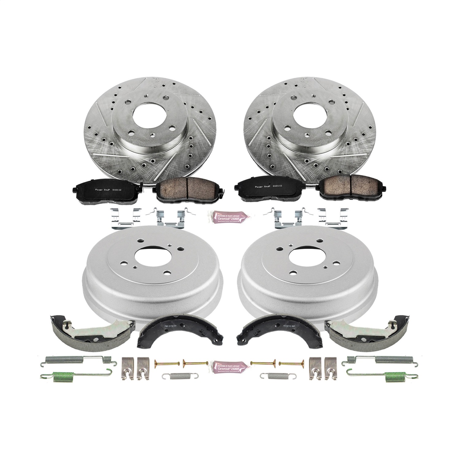 Power Stop - K15207DK - Complete Vehicle Disc/Drum Brake Kit