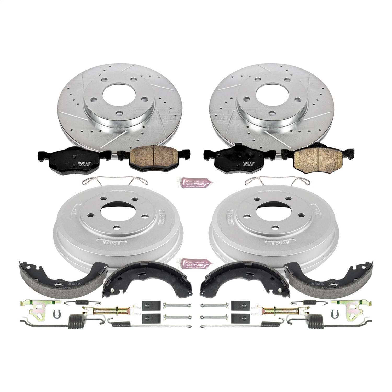Power Stop - K15209DK - Complete Vehicle Disc/Drum Brake Kit