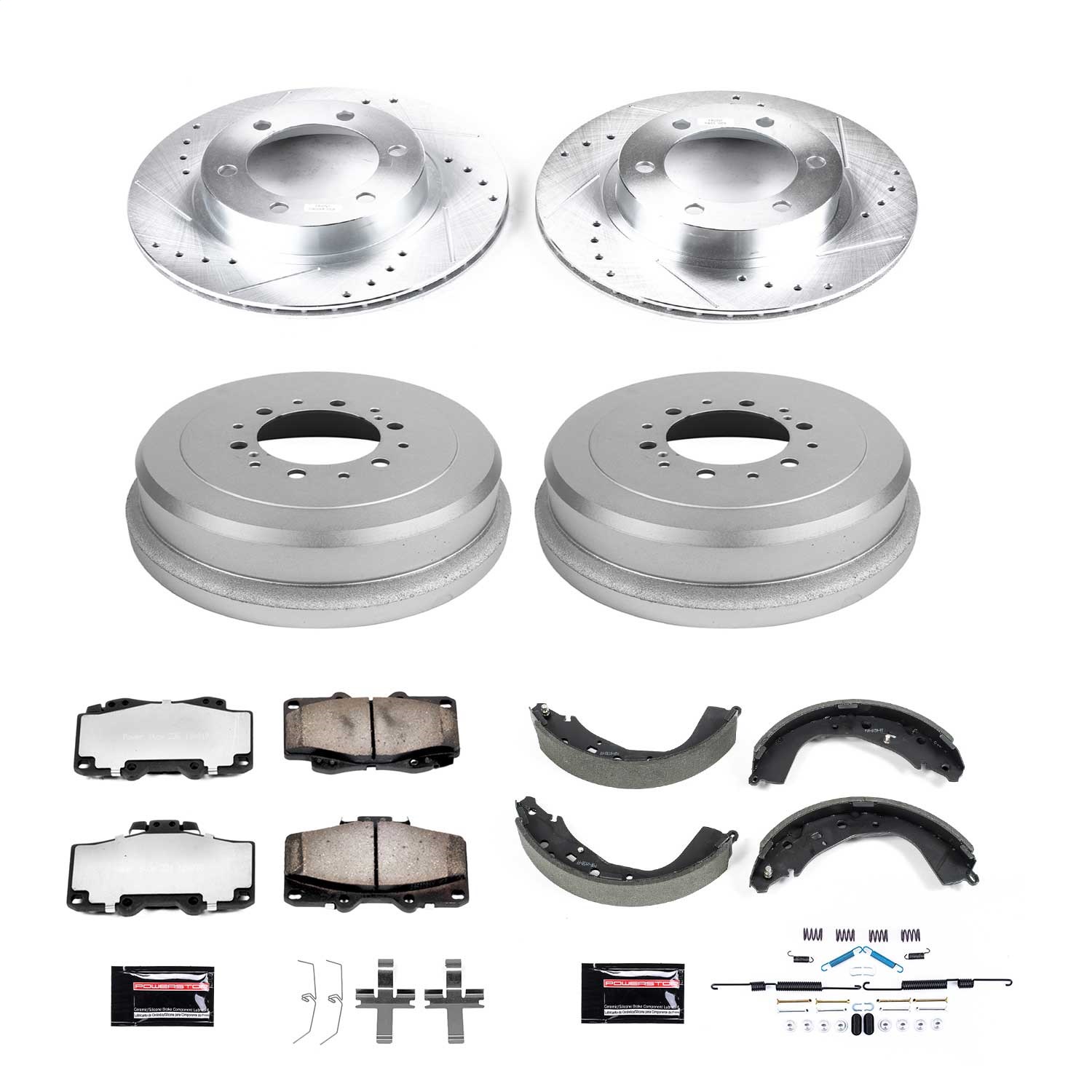 Power Stop - K15213DK-36 - Complete Vehicle Disc/Drum Brake Kit