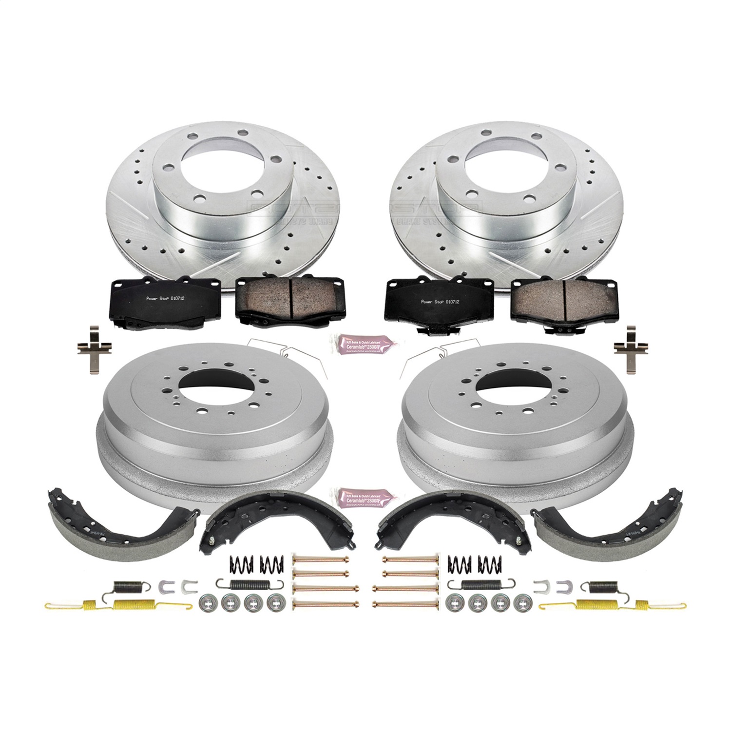Power Stop - K15213DK - Complete Vehicle Disc/Drum Brake Kit