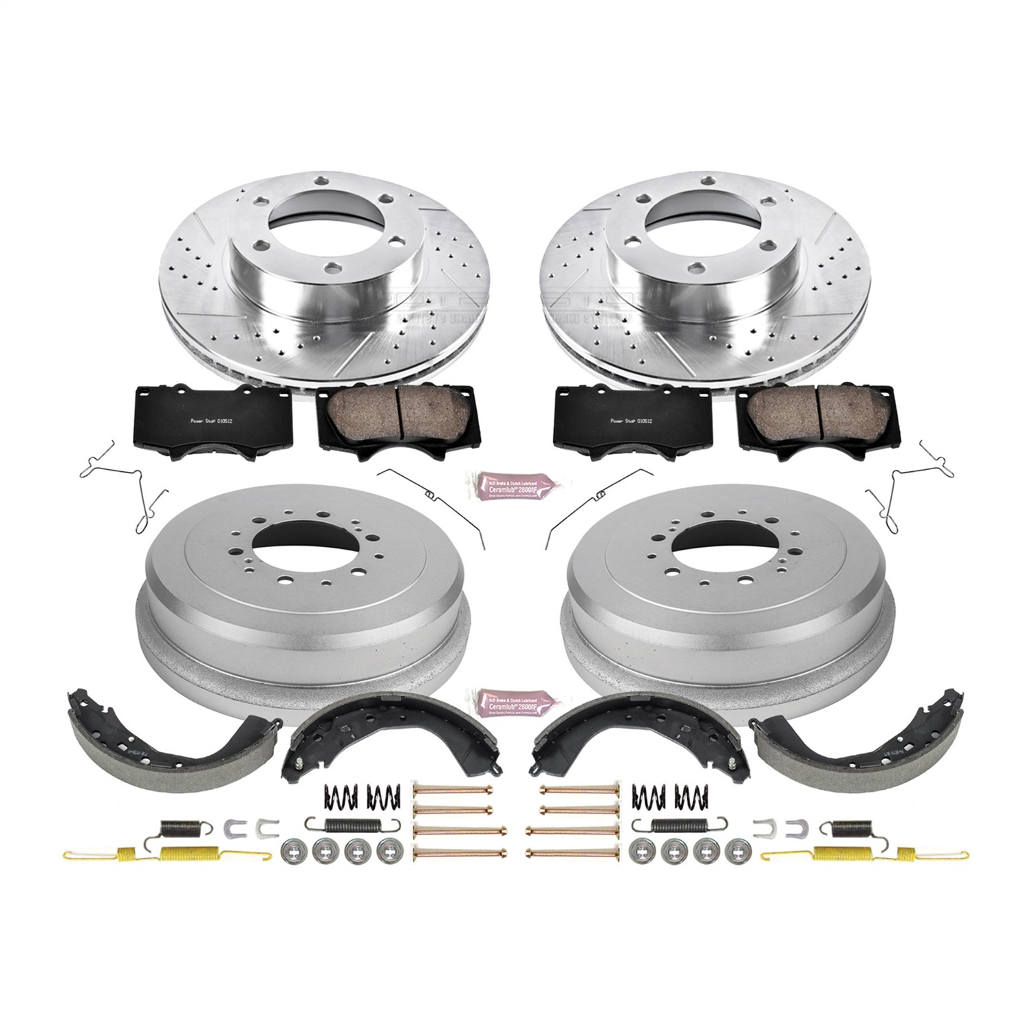 Power Stop - K15214DK - Complete Vehicle Disc/Drum Brake Kit