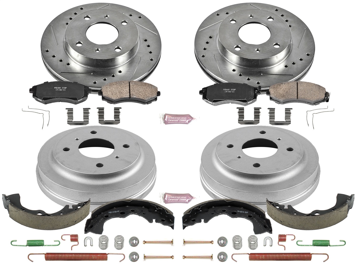 Power Stop - K15217DK - Complete Vehicle Disc/Drum Brake Kit
