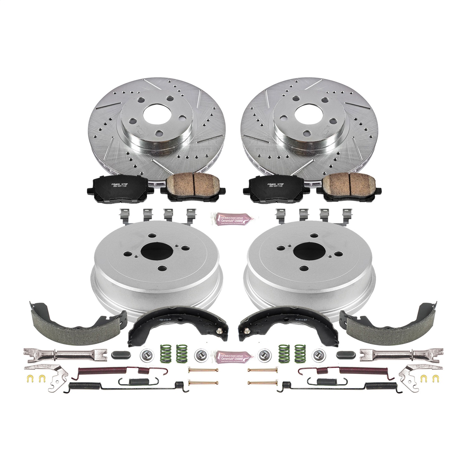 Power Stop - K15220DK - Complete Vehicle Disc/Drum Brake Kit