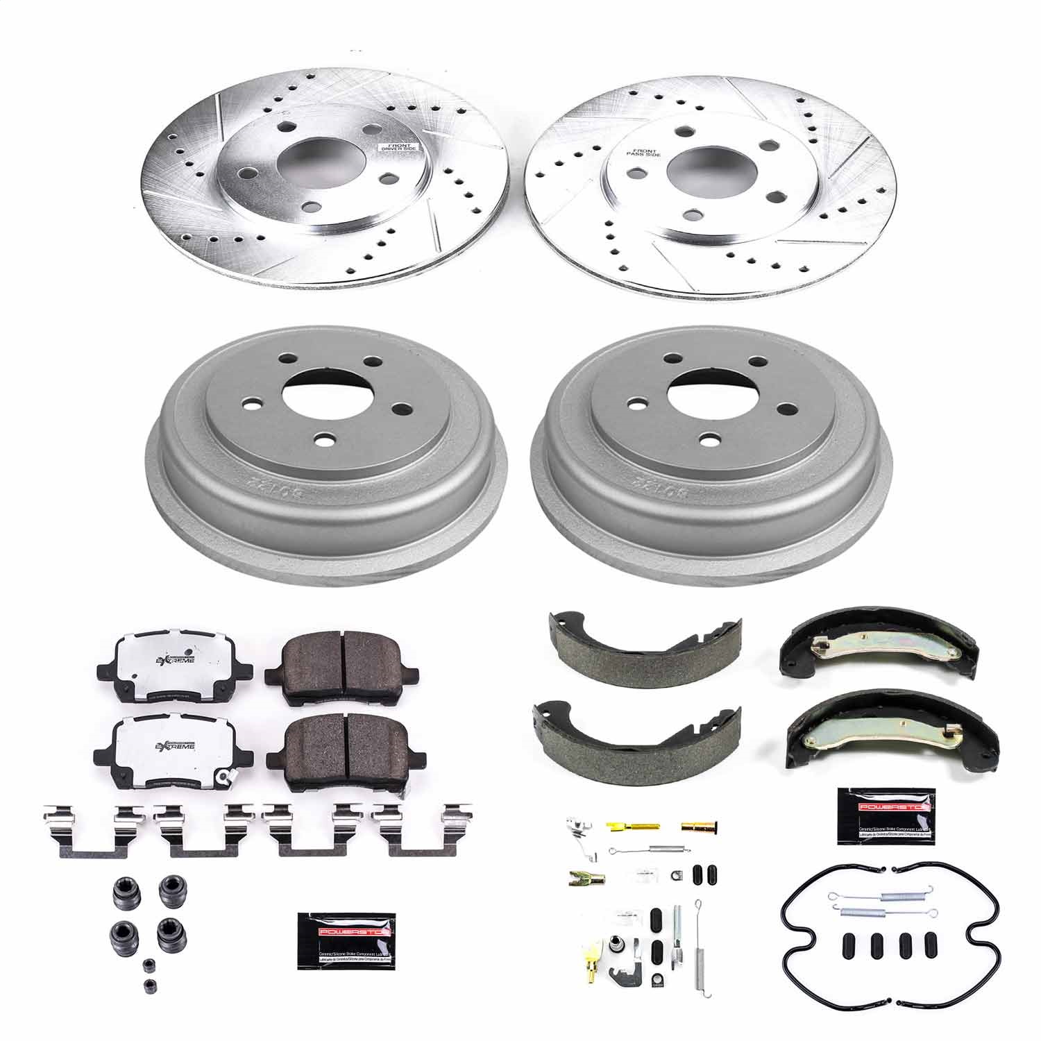 Power Stop - K15223DK-26 - Complete Vehicle Disc/Drum Brake Kit
