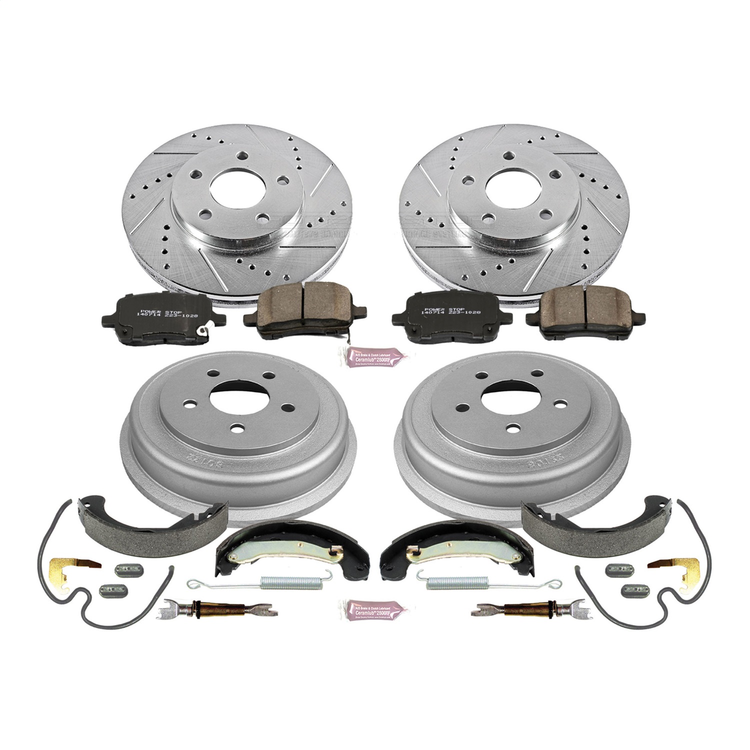 Power Stop - K15223DK - Complete Vehicle Disc/Drum Brake Kit