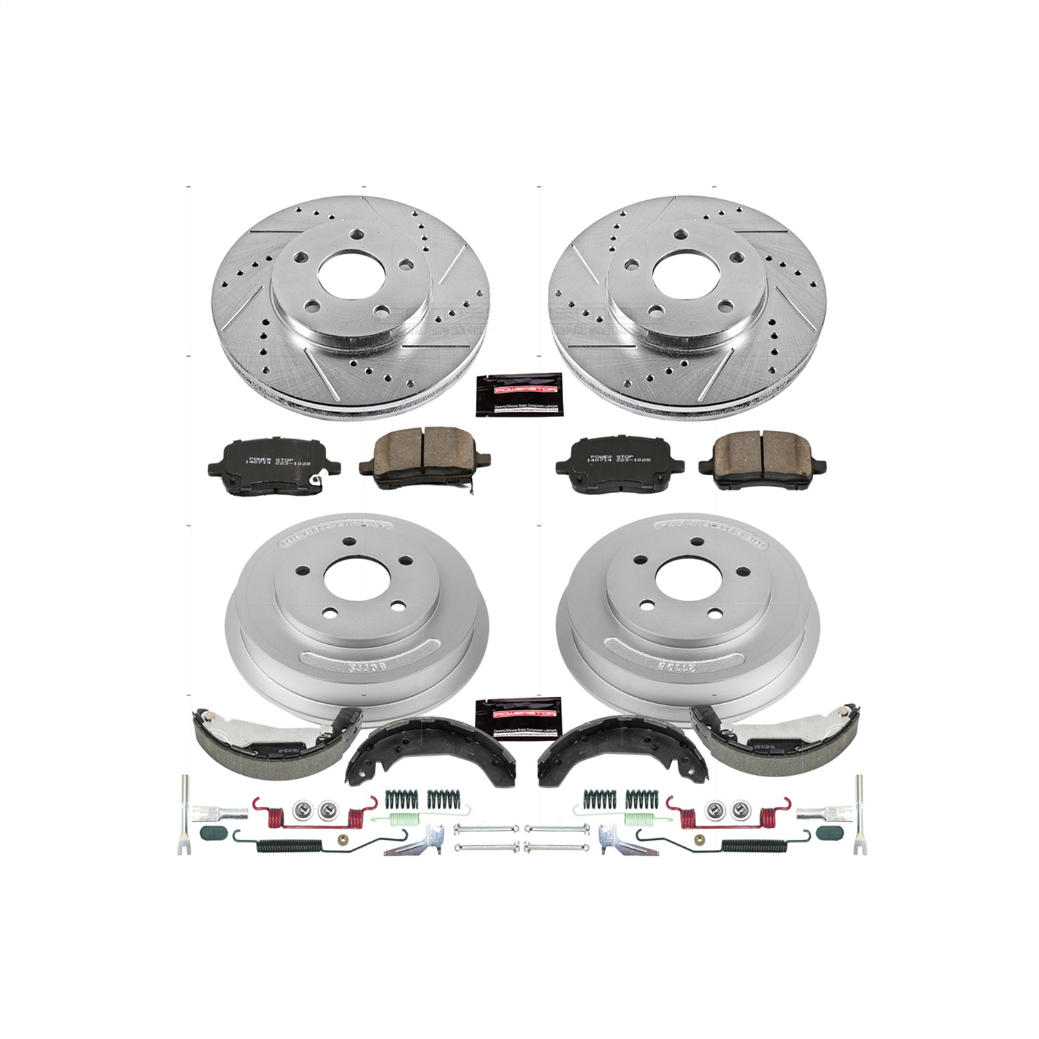 Power Stop - K15225DK - Complete Vehicle Disc/Drum Brake Kit