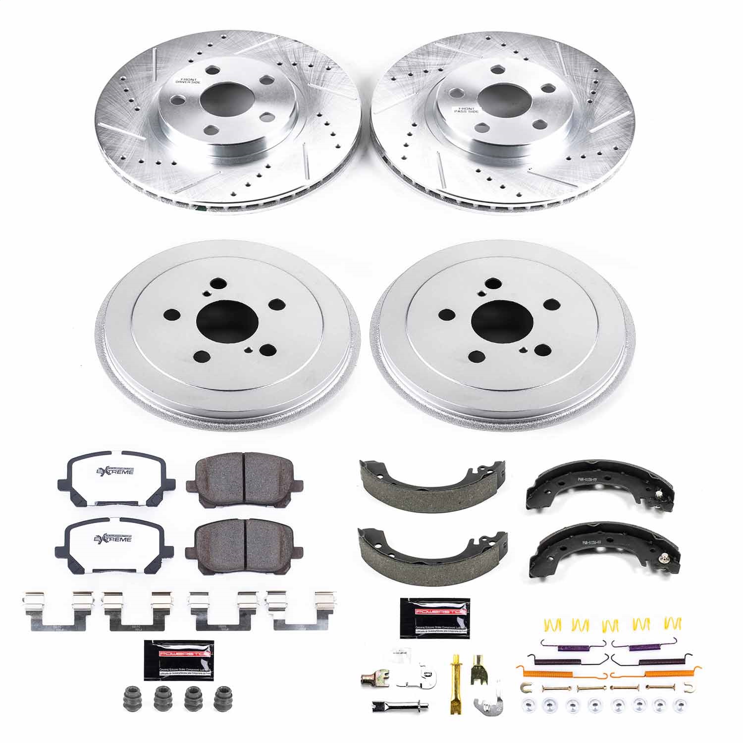 Power Stop - K15227DK-26 - Complete Vehicle Disc/Drum Brake Kit