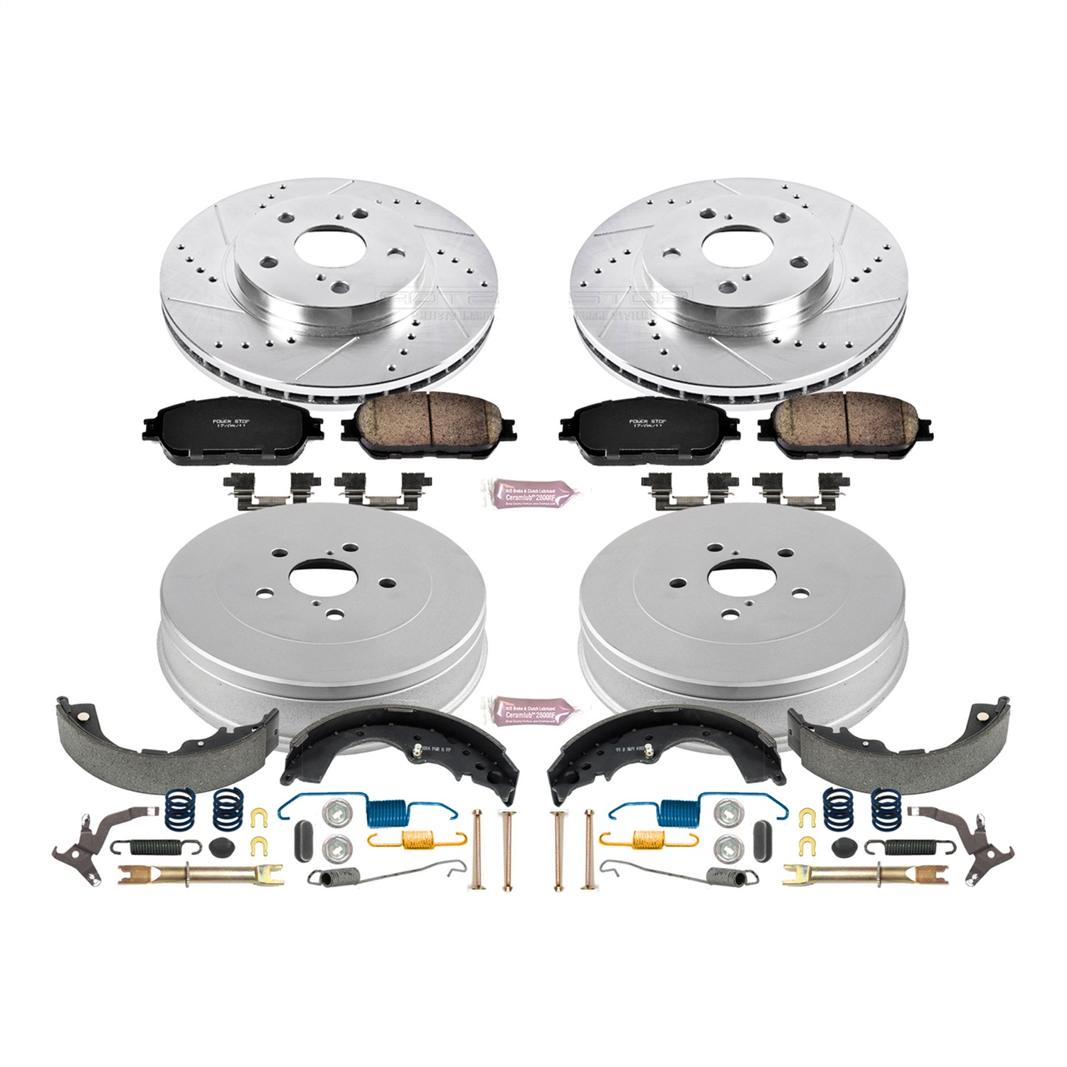 Power Stop - K15230DK - Complete Vehicle Disc/Drum Brake Kit