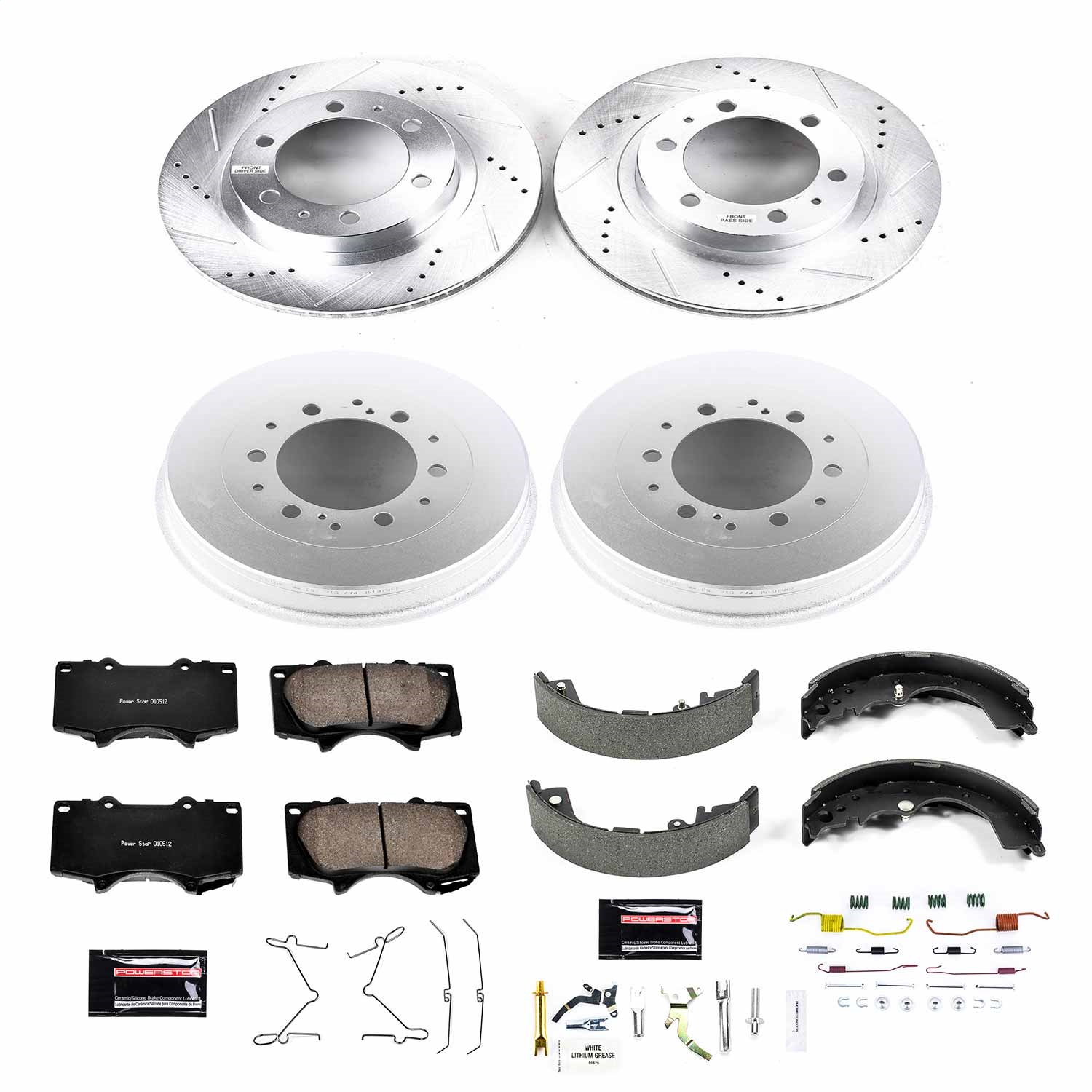 Power Stop - K15231DK - Complete Vehicle Disc/Drum Brake Kit