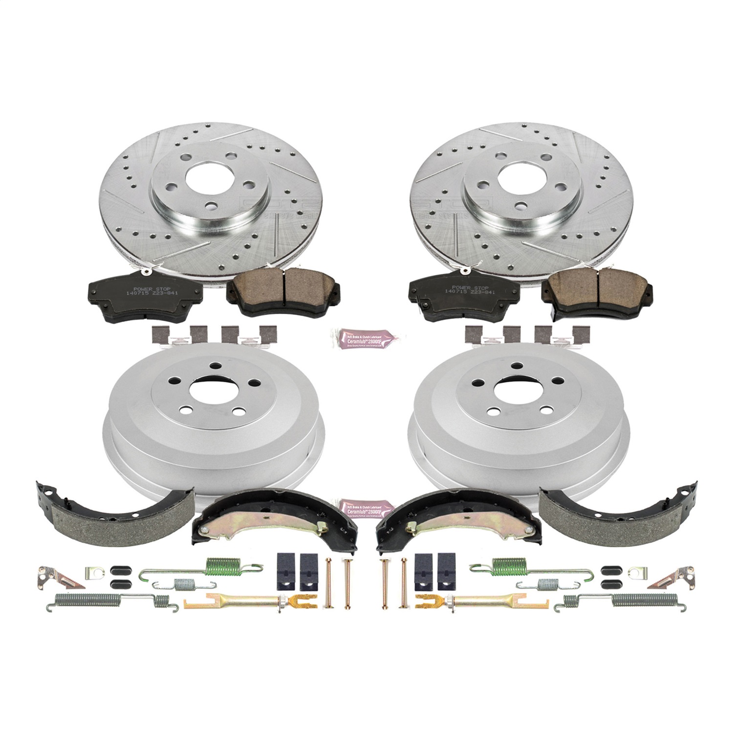Power Stop - K15232DK - Complete Vehicle Disc/Drum Brake Kit
