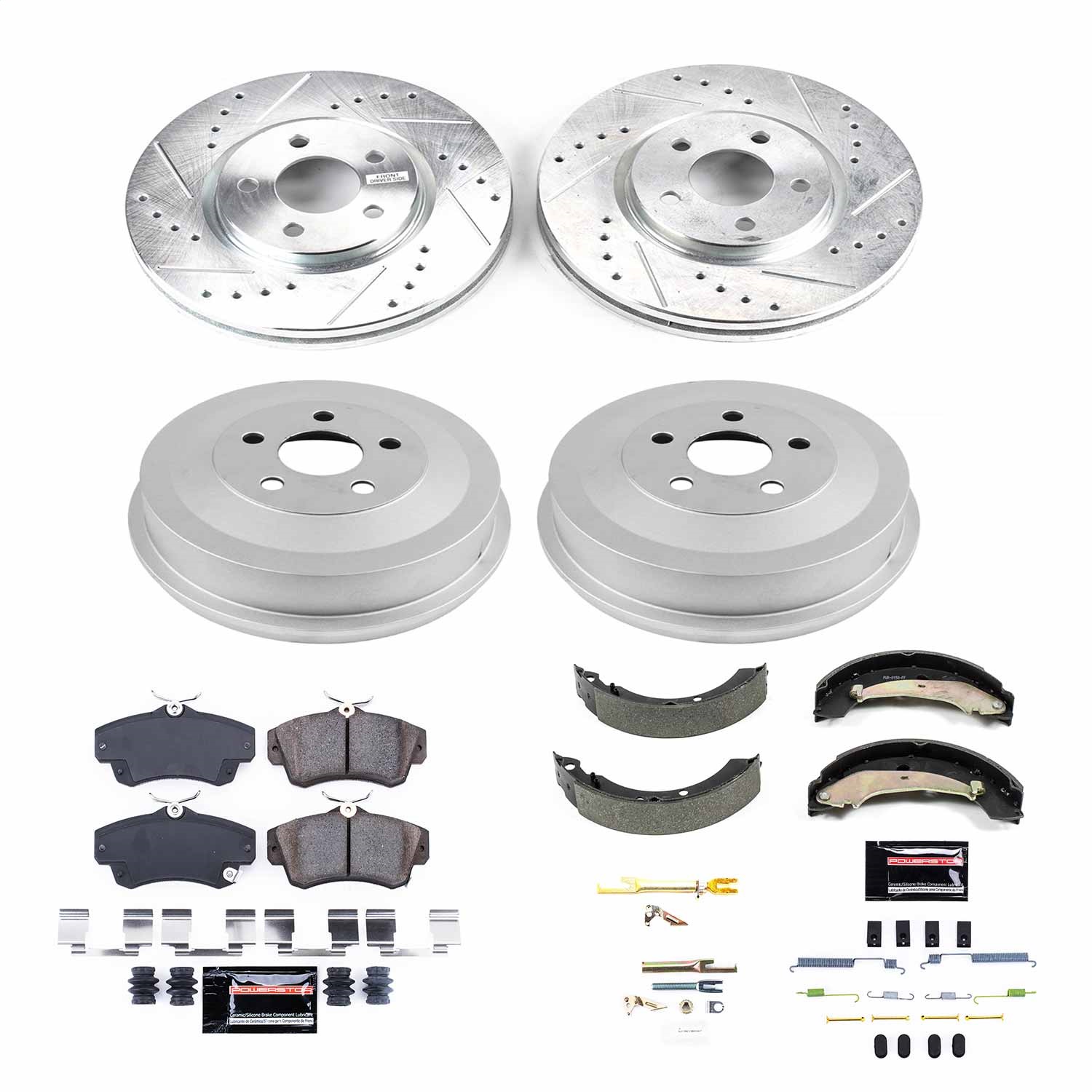 Power Stop - K15233DK - Complete Vehicle Disc/Drum Brake Kit