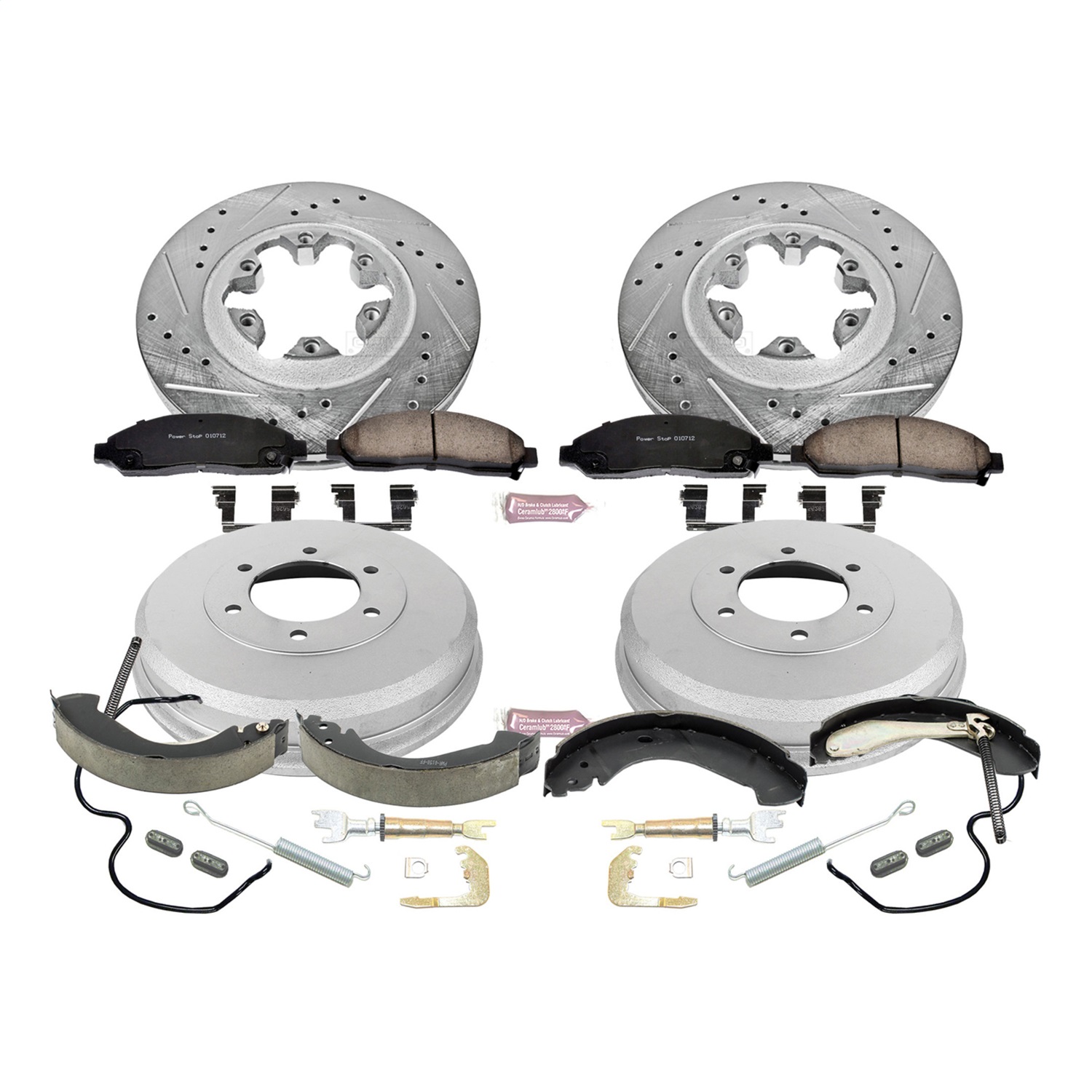 Power Stop - K15236DK - Complete Vehicle Disc/Drum Brake Kit