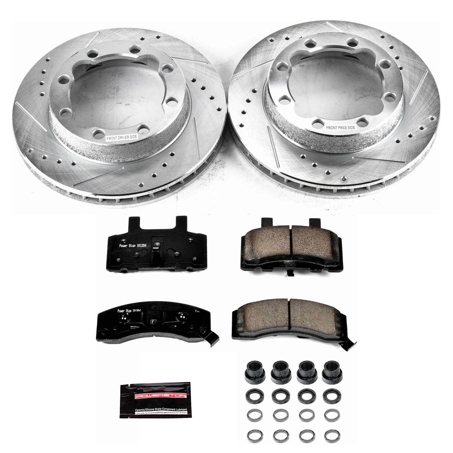Power Stop - K1524 - Front - Disc Brake Pad and Rotor Kit