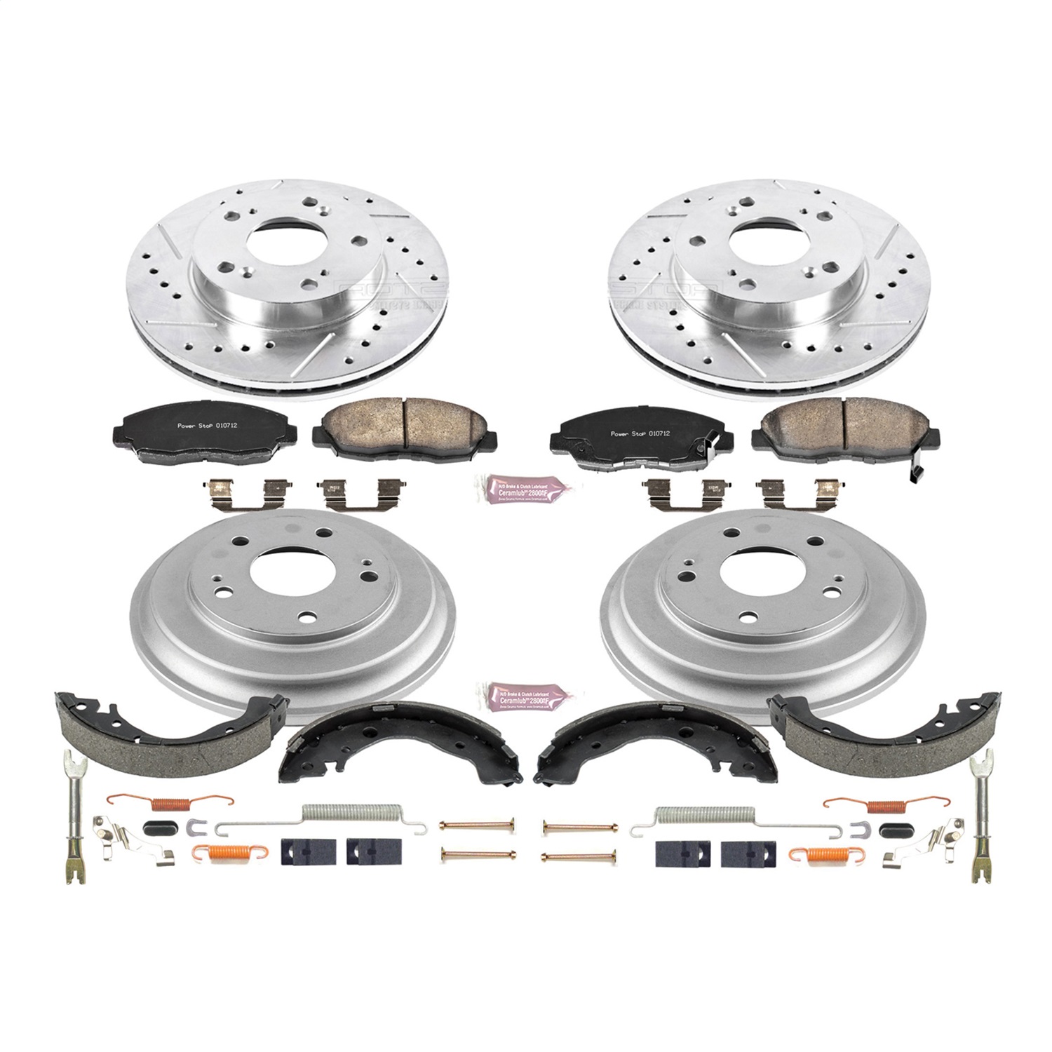 Power Stop - K15241DK - Complete Vehicle Disc/Drum Brake Kit