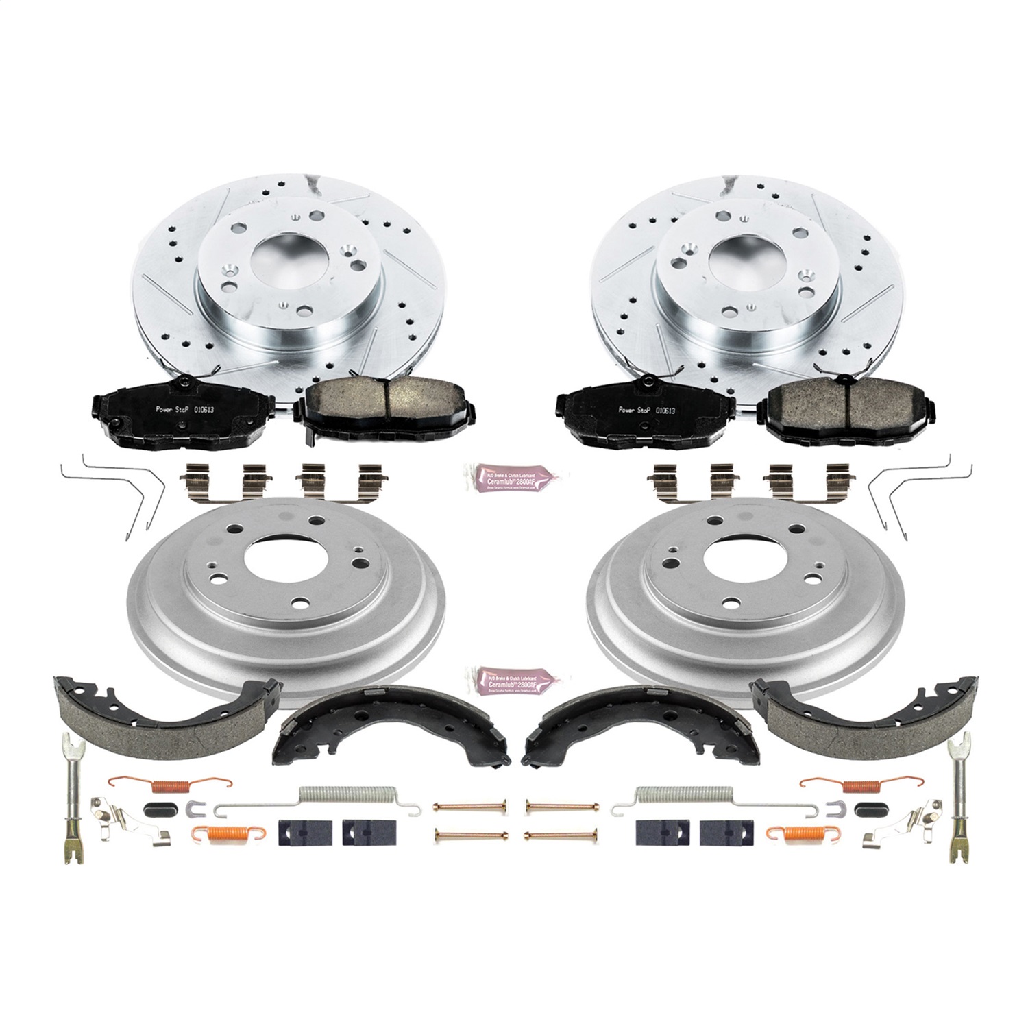 Power Stop - K15242DK - Complete Vehicle Disc/Drum Brake Kit