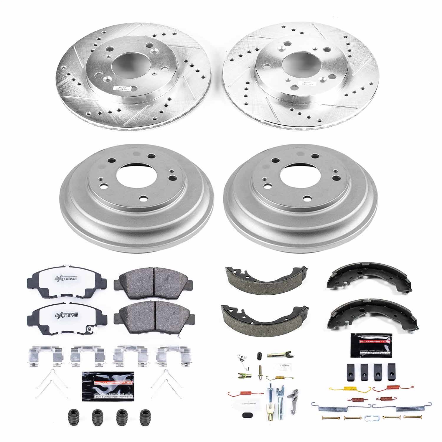 Power Stop - K15244DK-26 - Complete Vehicle Disc/Drum Brake Kit