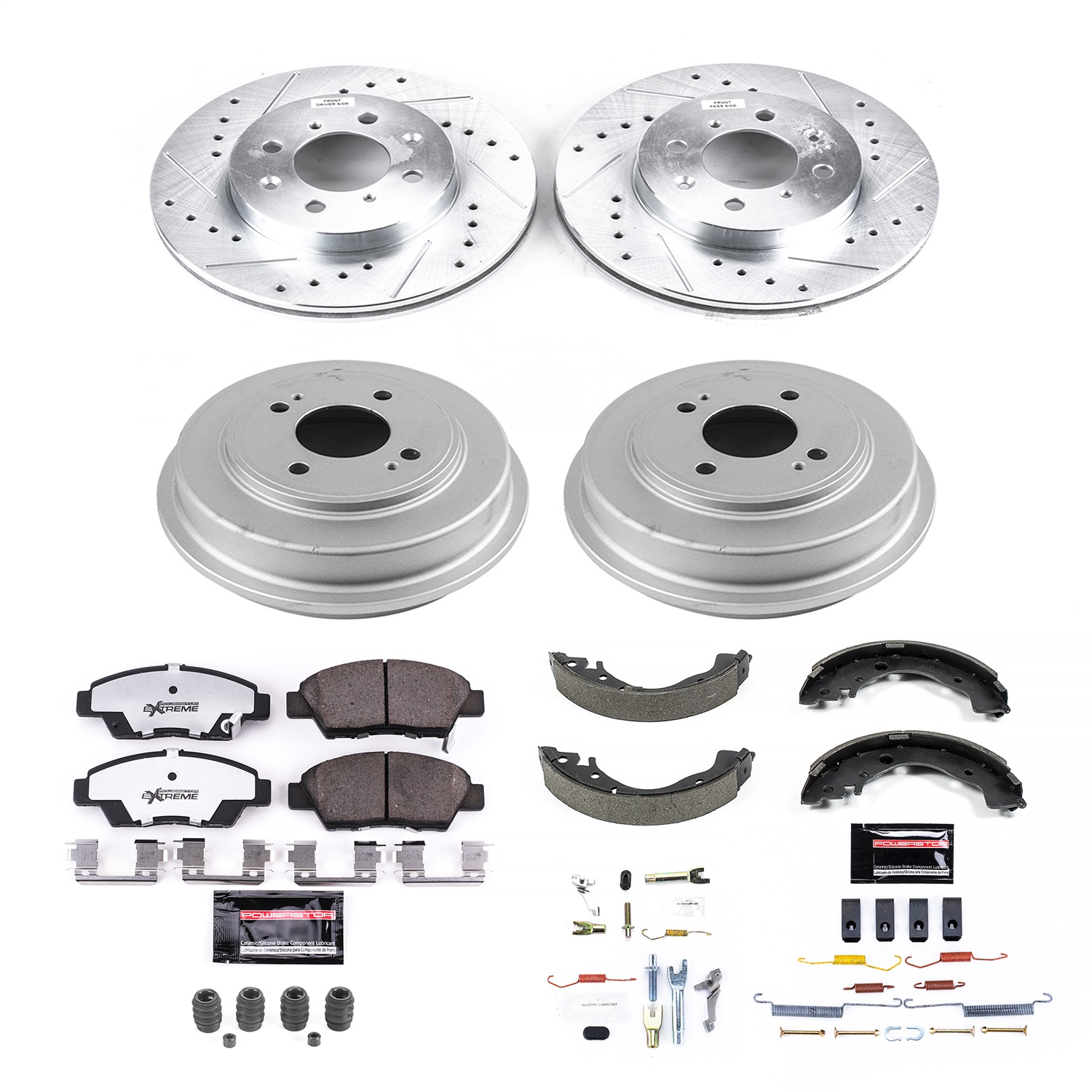 Power Stop - K15245DK-26 - Complete Vehicle Disc/Drum Brake Kit