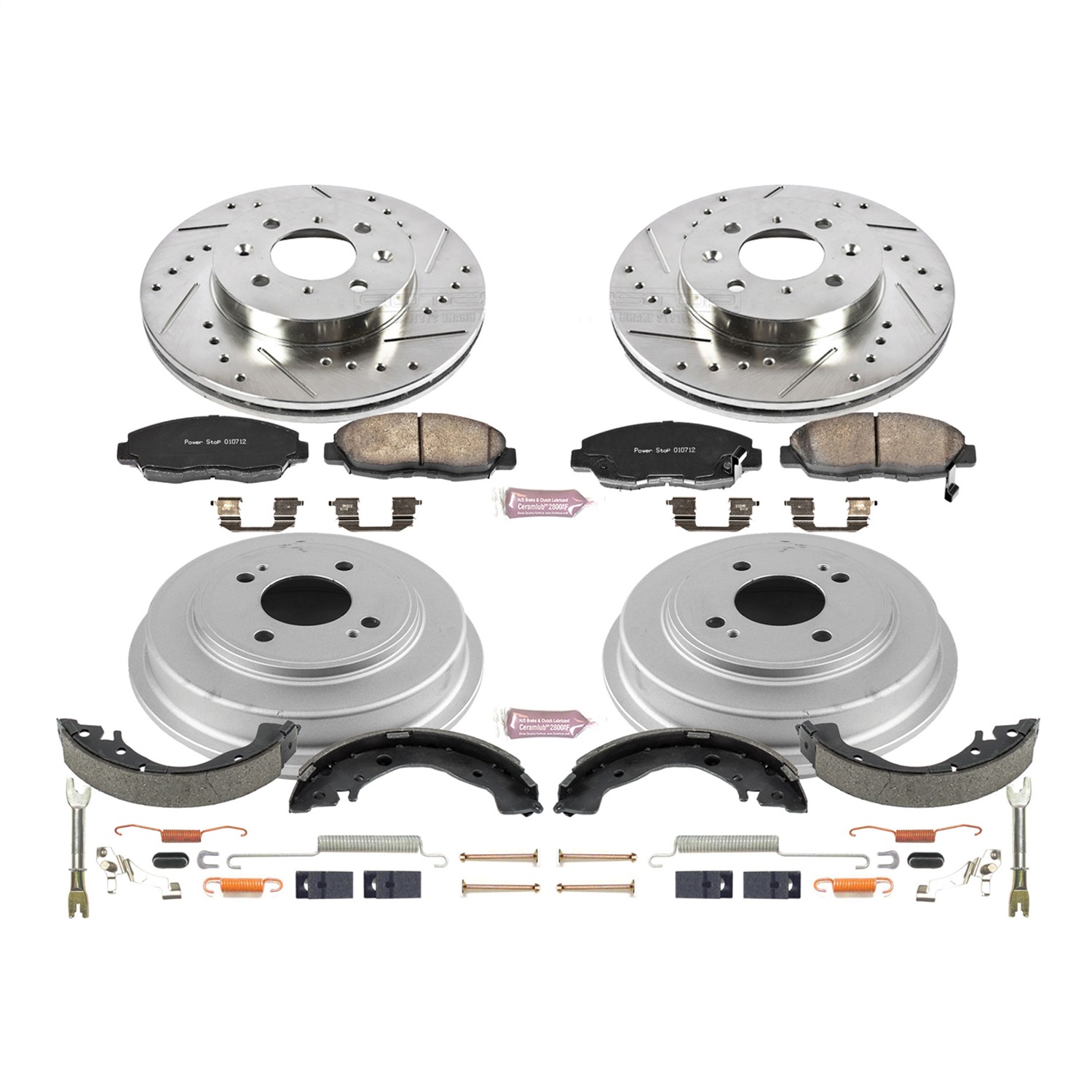 Power Stop - K15247DK - Complete Vehicle Disc/Drum Brake Kit