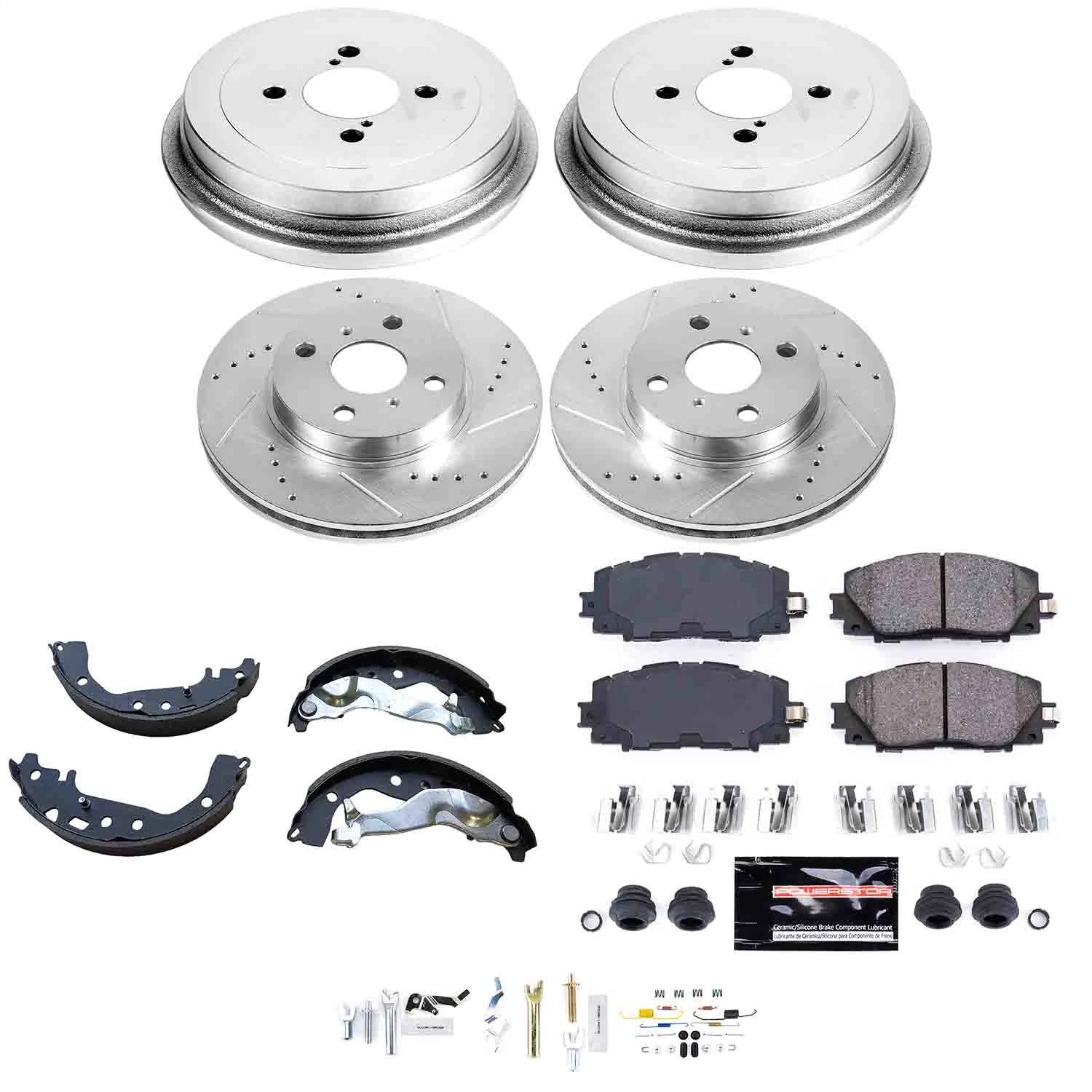 Power Stop - K15249DK - Complete Vehicle Disc/Drum Brake Kit