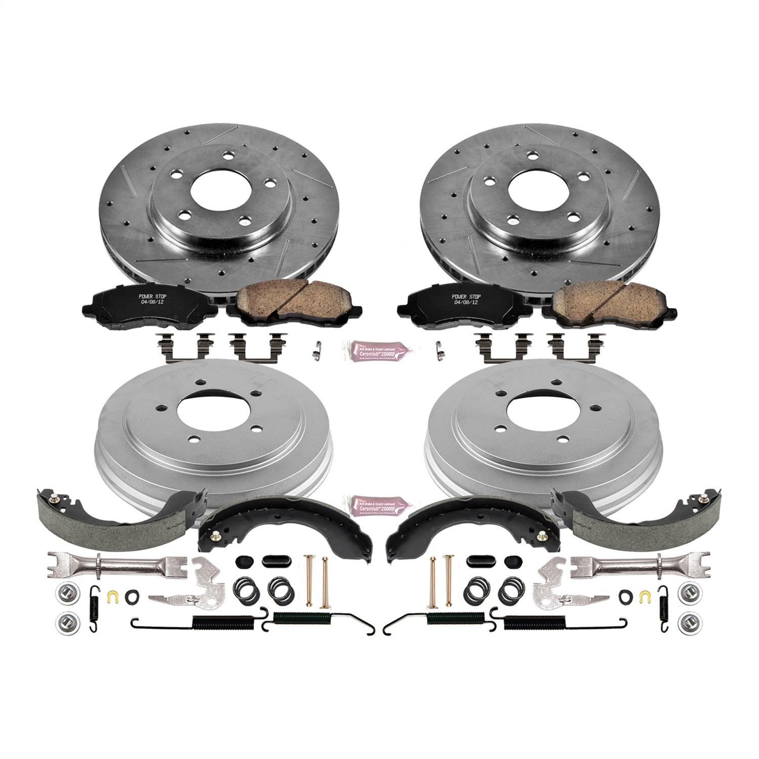 Power Stop - K15251DK - Complete Vehicle Disc/Drum Brake Kit