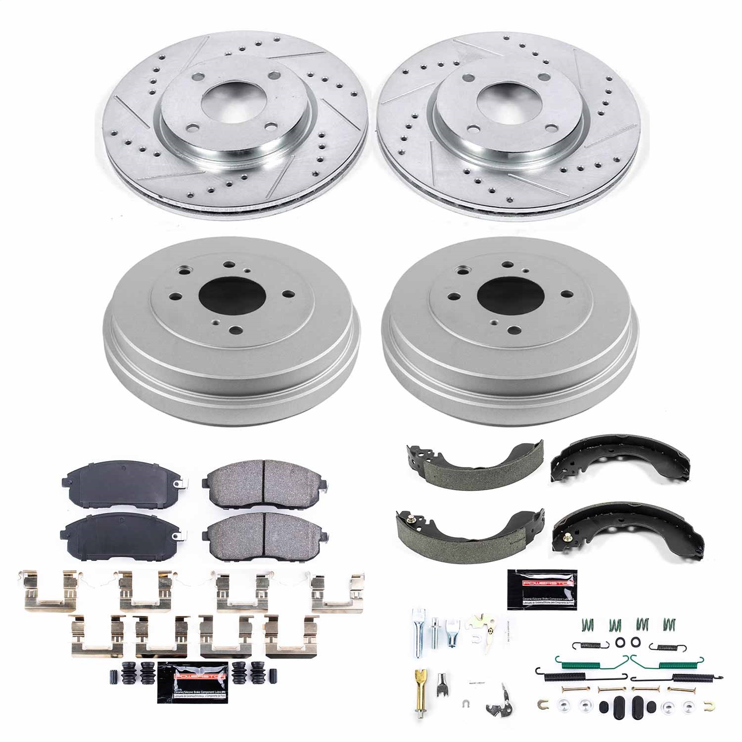 Power Stop - K15252DK - Complete Vehicle Disc/Drum Brake Kit