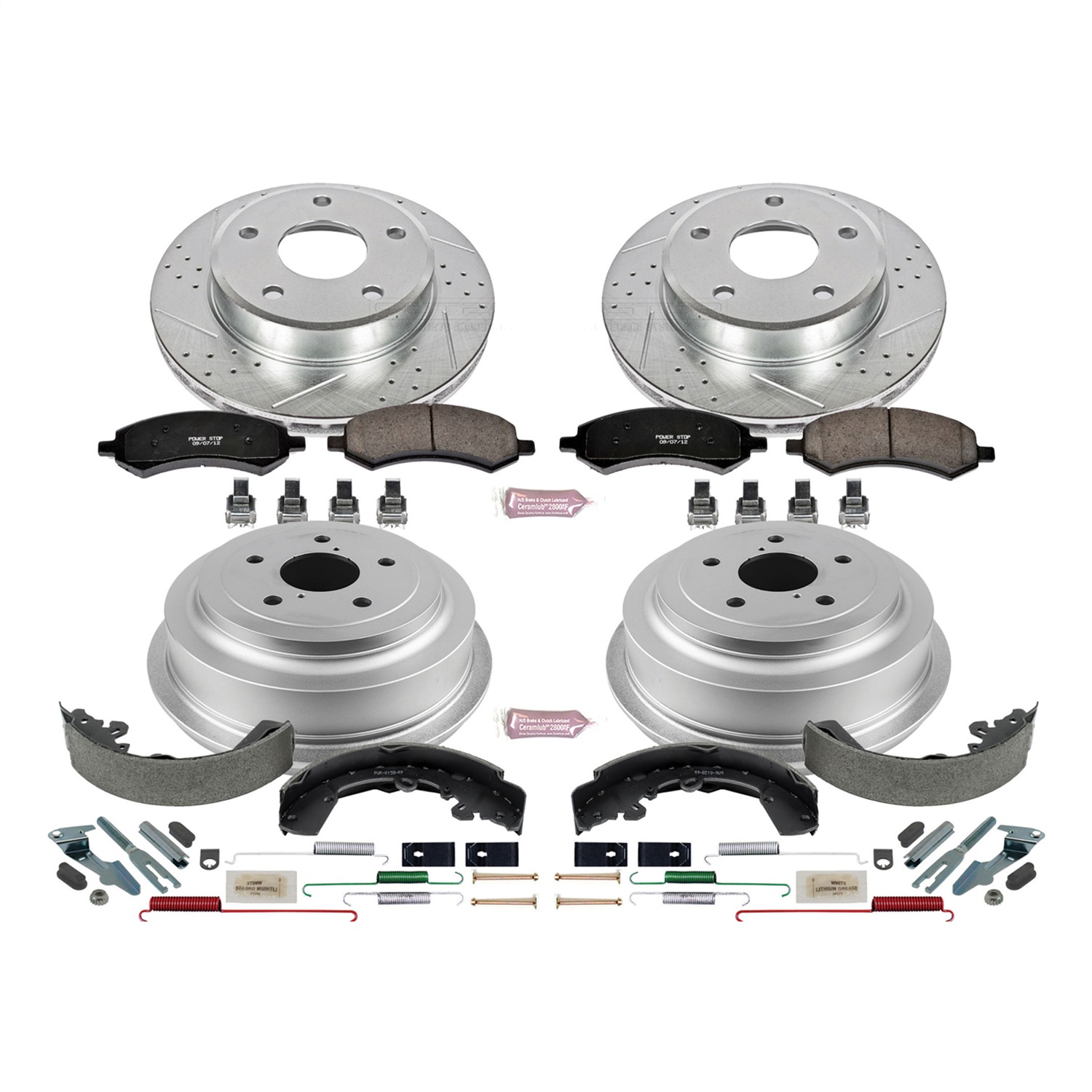 Power Stop - K15254DK - Complete Vehicle Disc/Drum Brake Kit