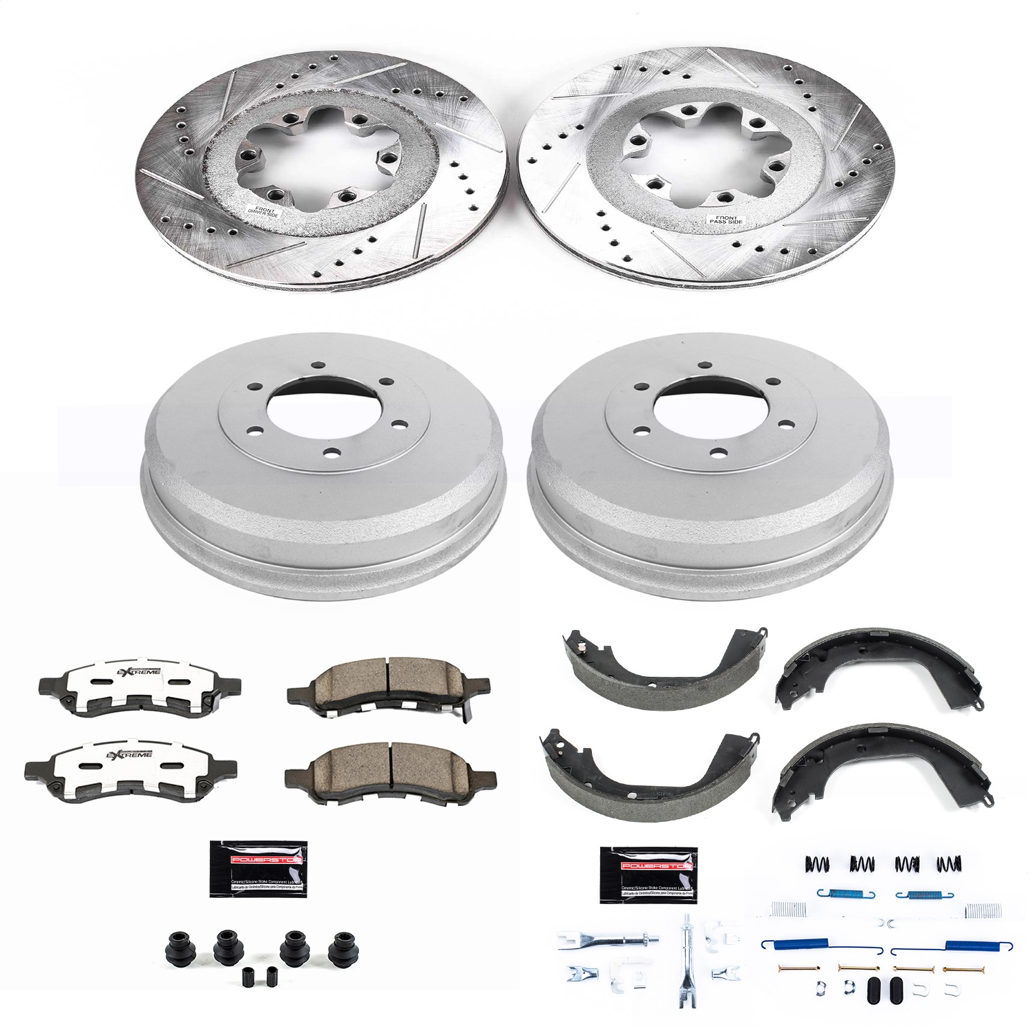 Power Stop - K15262DK-26 - Complete Vehicle Disc/Drum Brake Kit