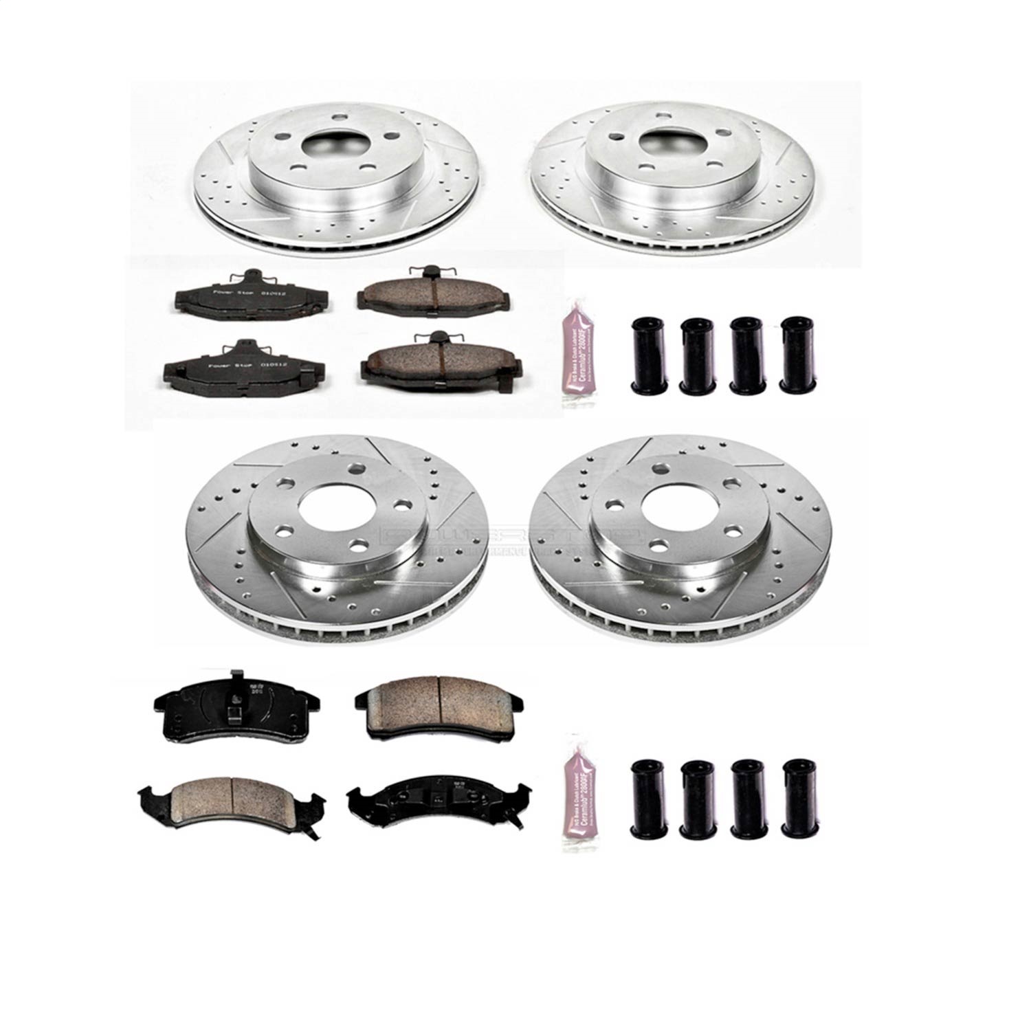 Power Stop - K1533 - Front and Rear - Disc Brake Pad and Rotor Kit