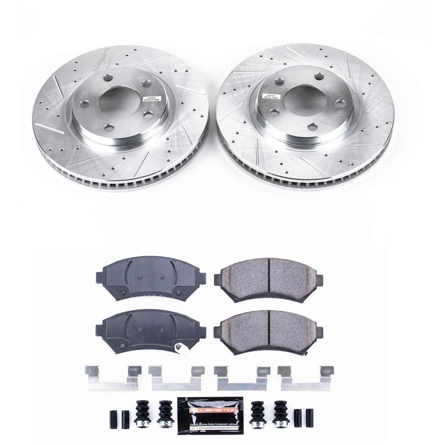 Power Stop - K1542 - Front - Disc Brake Pad and Rotor Kit